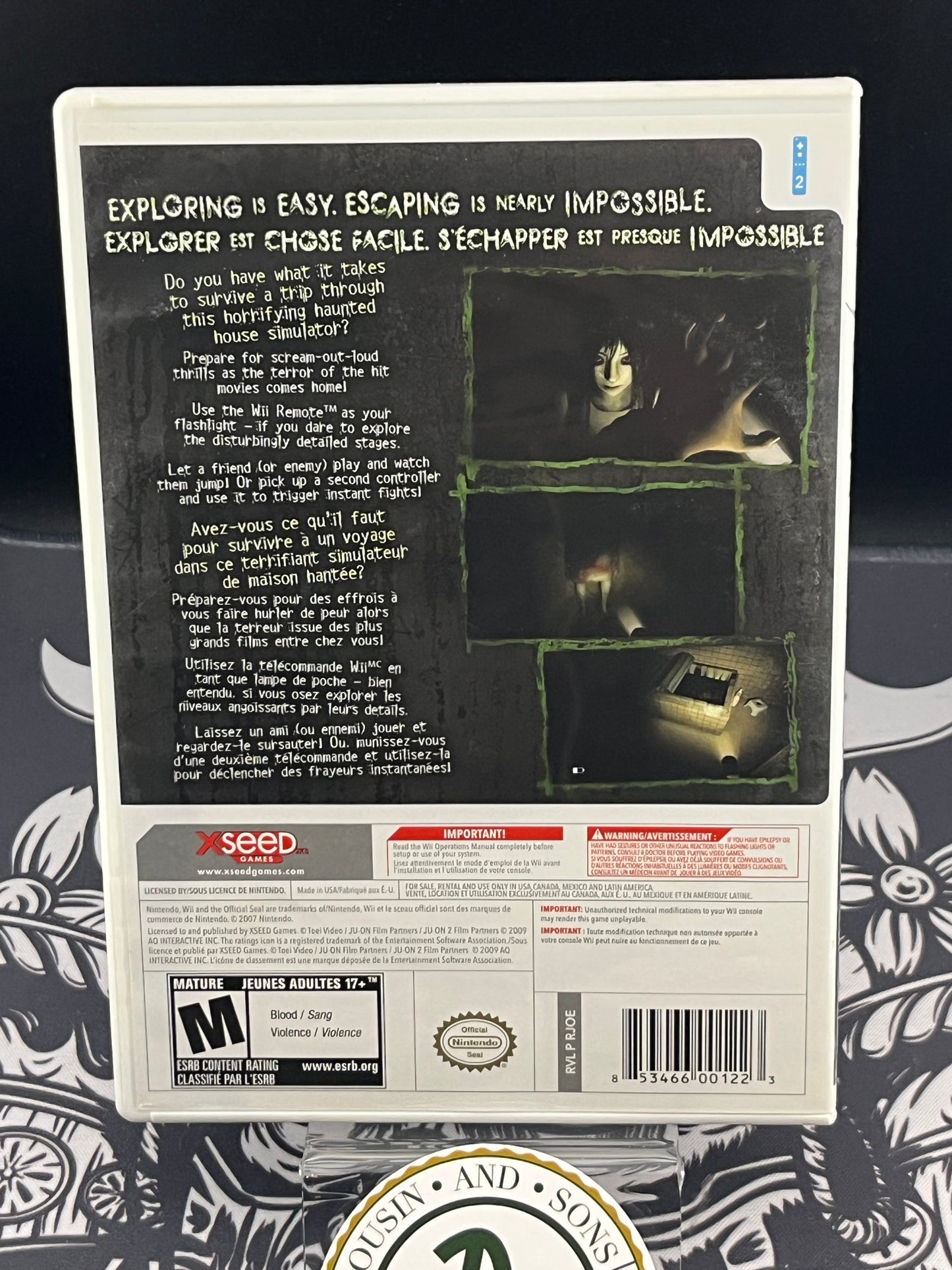 Ju-ON The Grudge Haunted House Simulateur De Maison Hantee Wii CIB