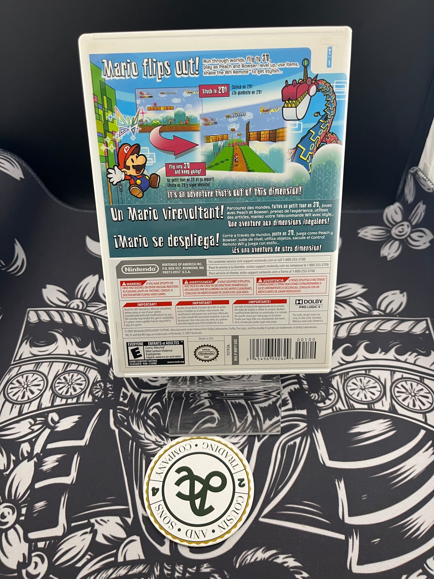 Super paper mario NS selects Wii CIB