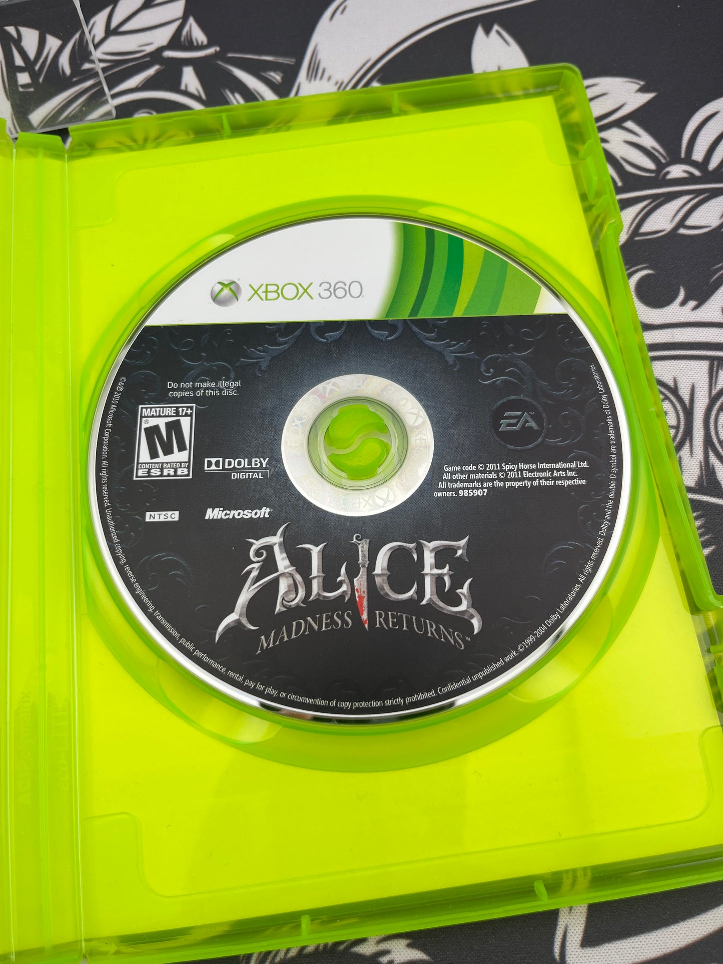 Alice Madness Returns Xbox 360 CIB