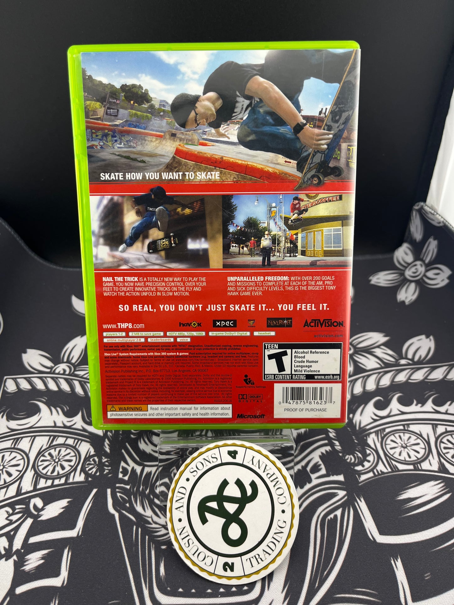 Tony Hawk Project Xbox 360  CIB