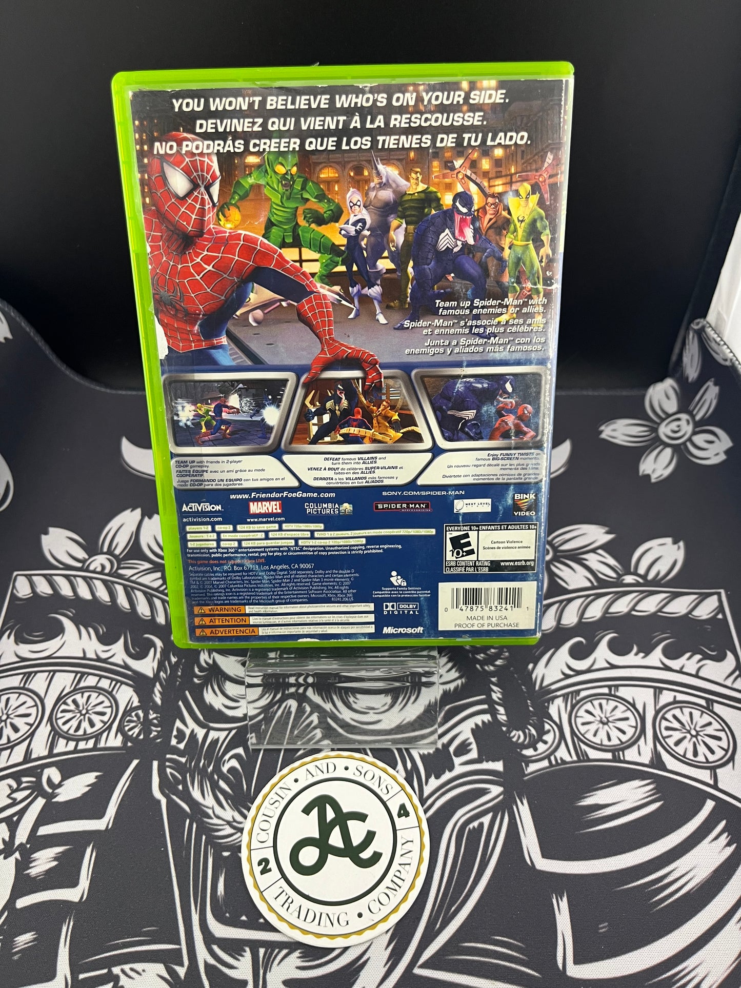 Spiderman Friend or Foe Xbox 360 CIB