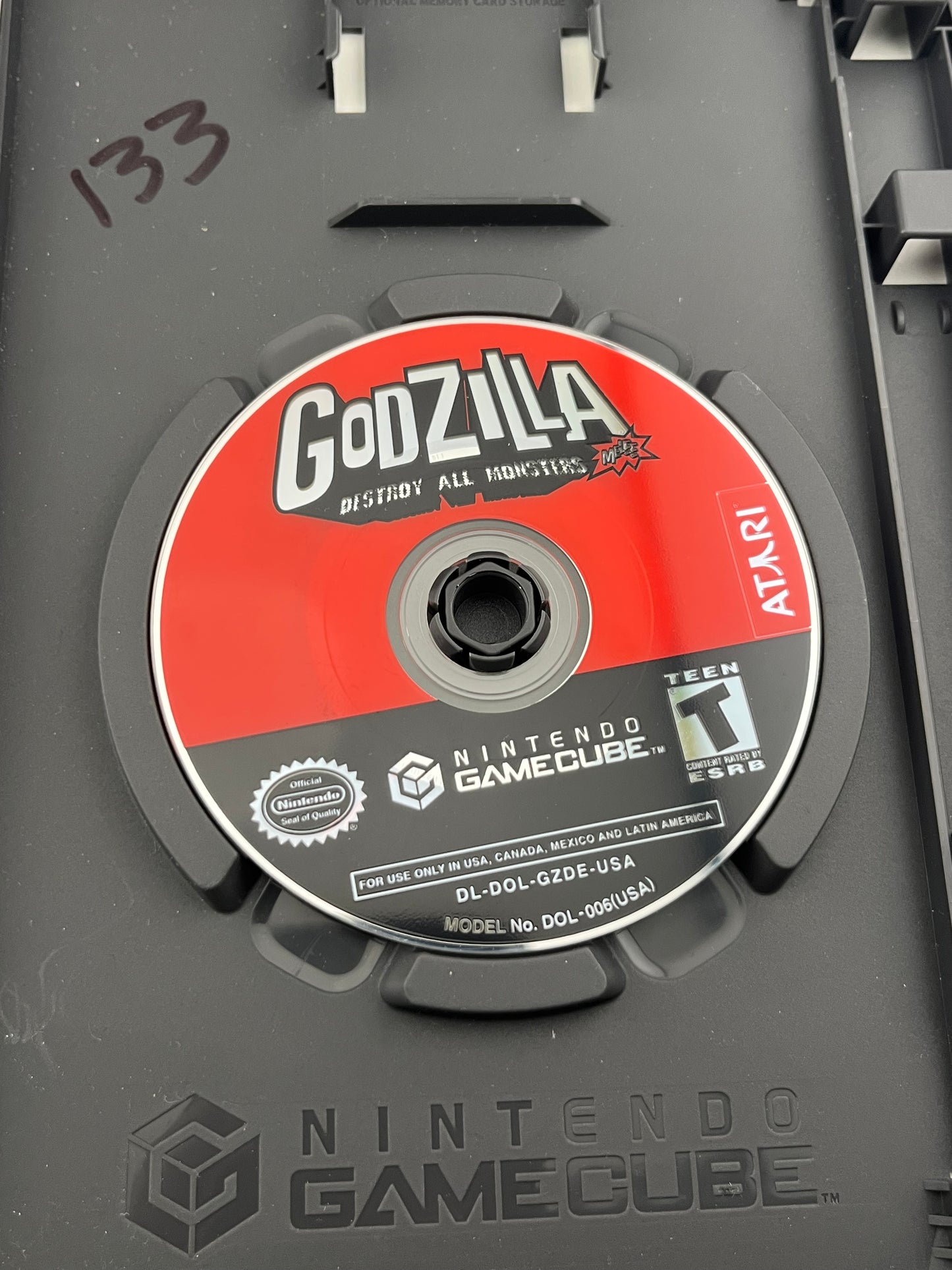 (P) Godzilla Destroy All Monsters Melee GameCube GC No Manual
