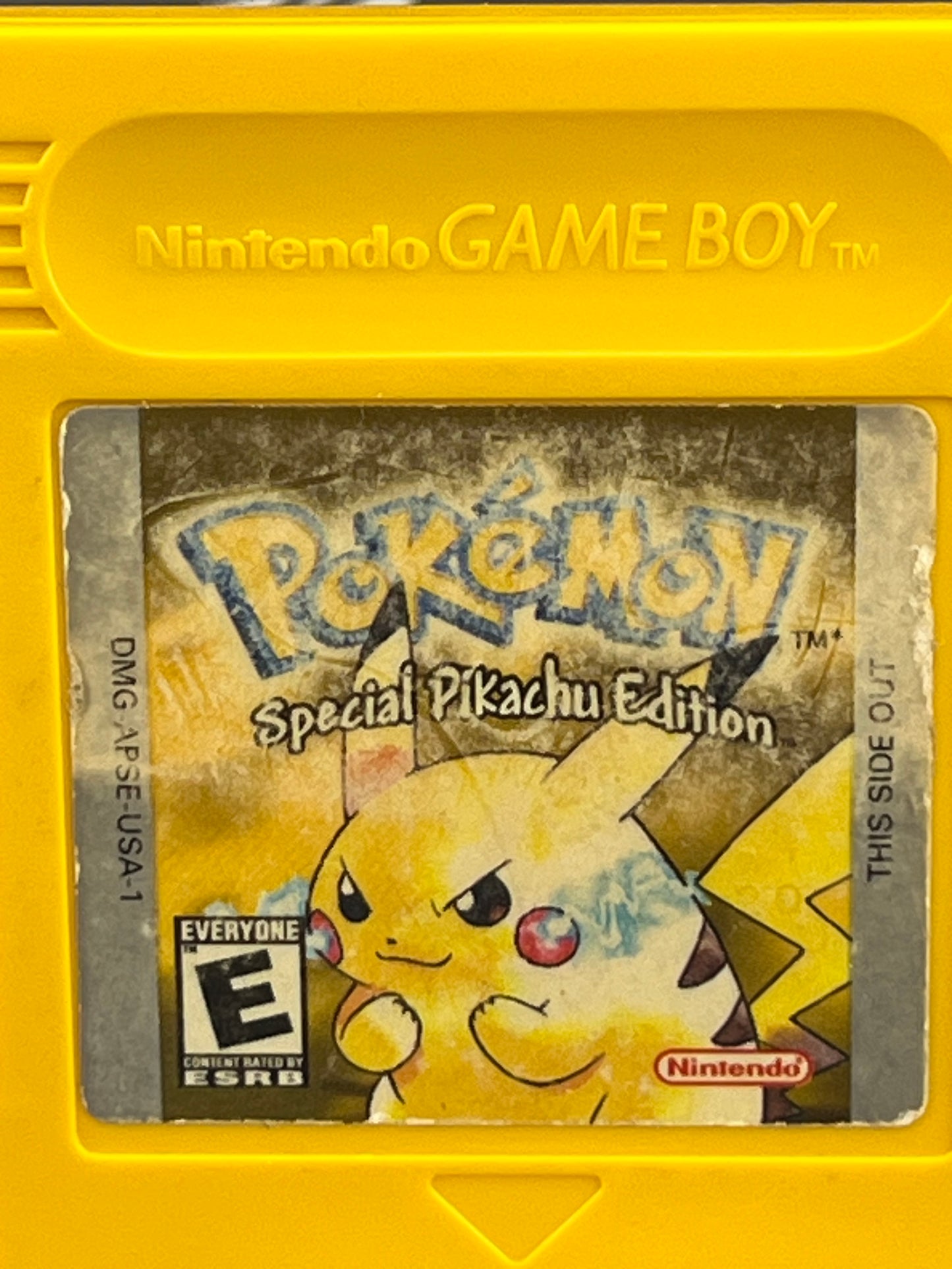 Pokémon Yellow Gameboy Loose bad Label
