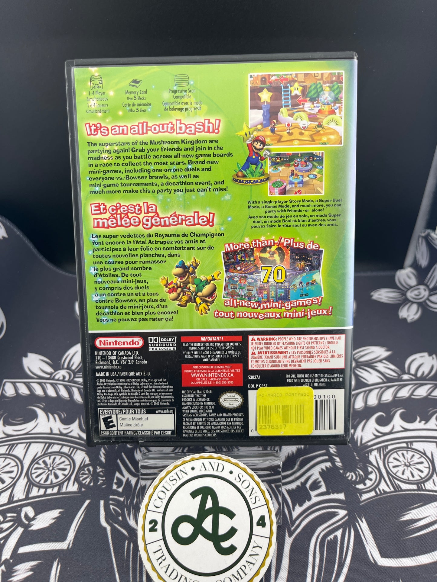Mario Party 5 GameCube GC no manual - Game and Case Only