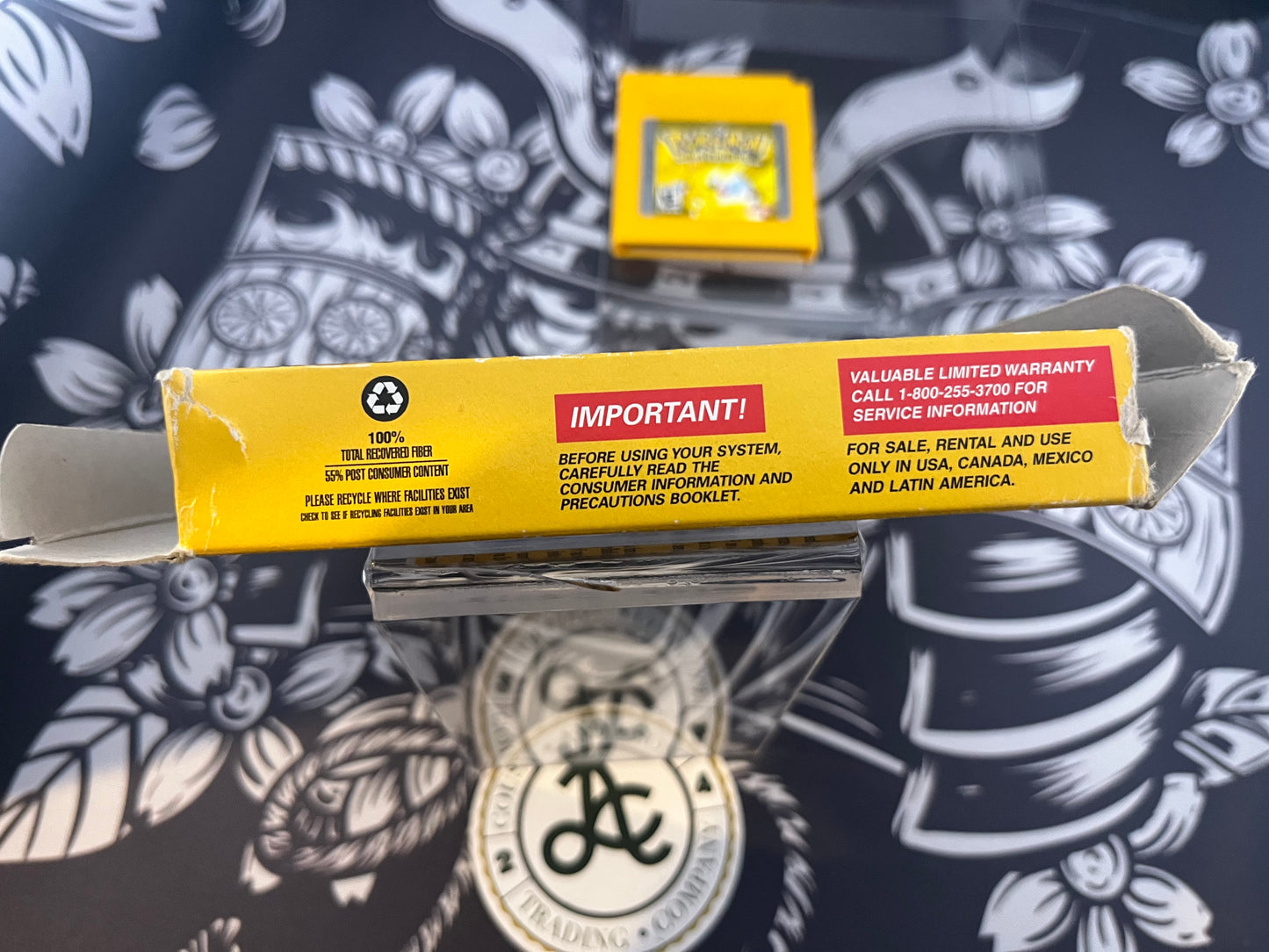 Pokémon Yellow Second Print Game and Box