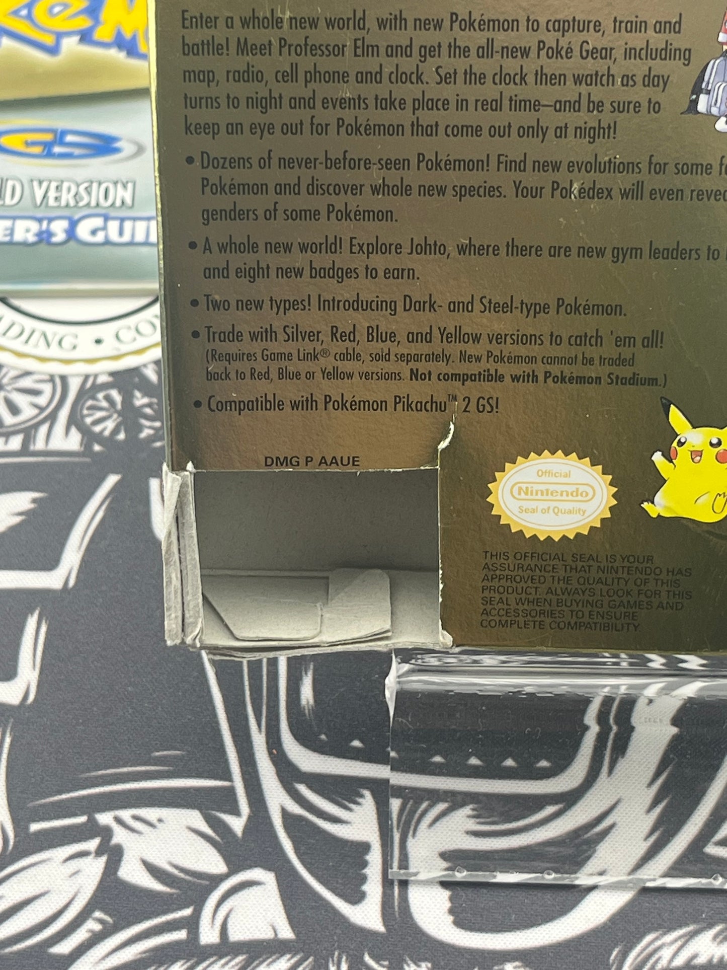 Pokémon Gold Gameboy Box Manual and Inserts Only