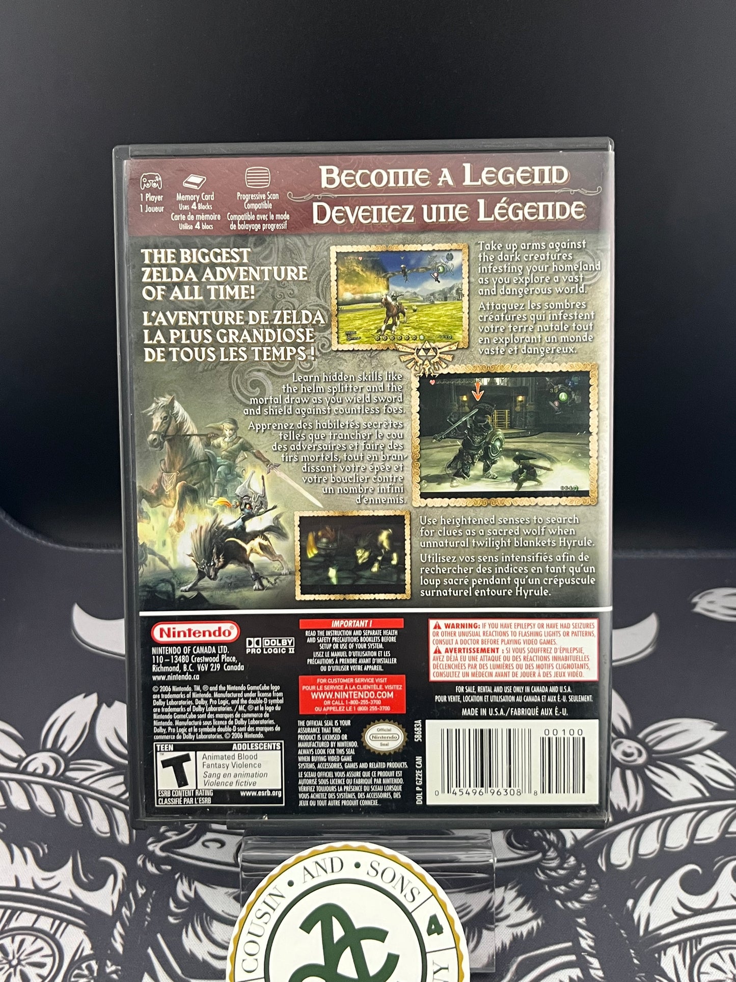 The Legend of Zelda Twilight Princess GameCube CIB Manual Only