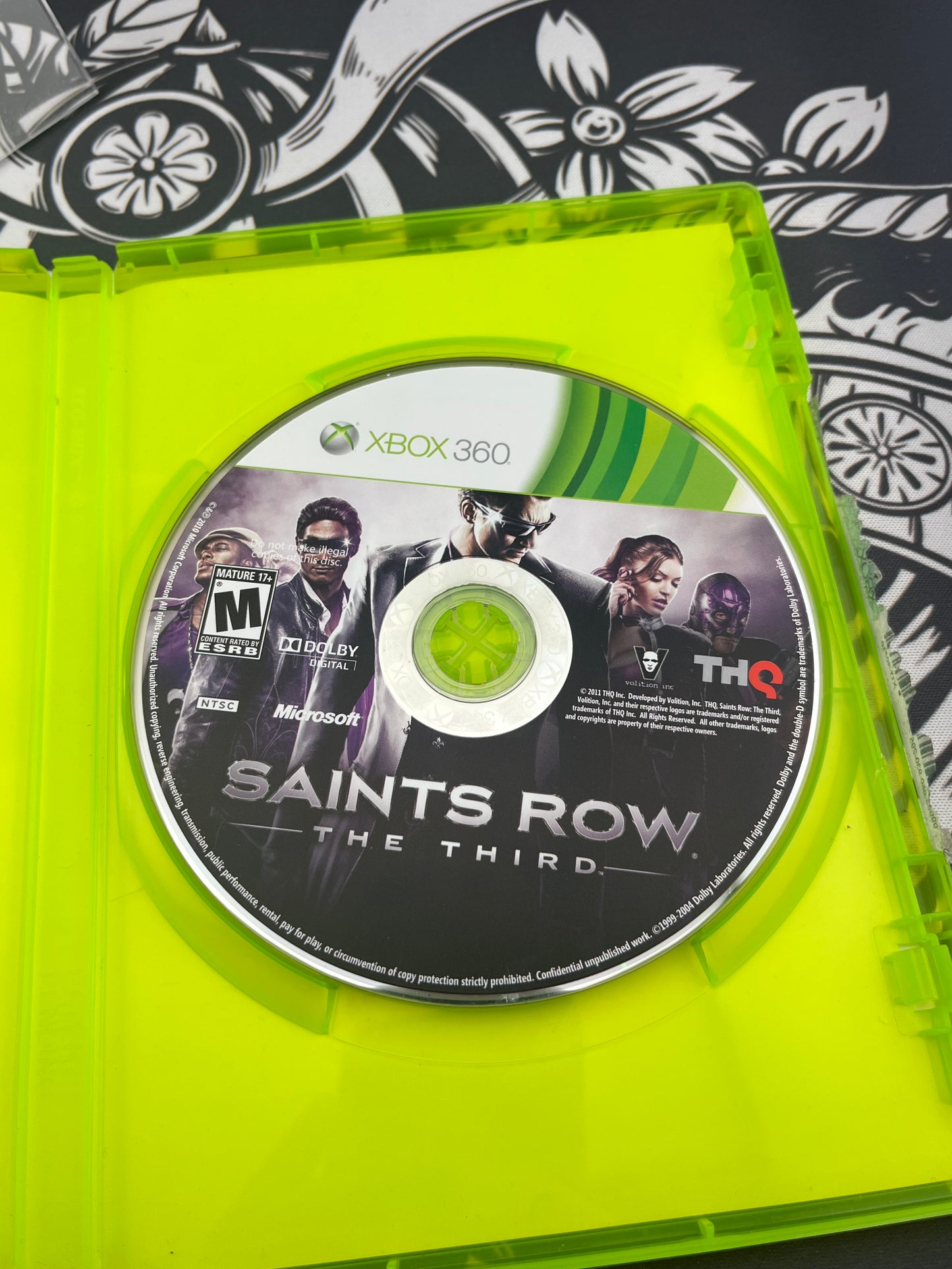 Saints Row 3 Xbox 360 No Manual