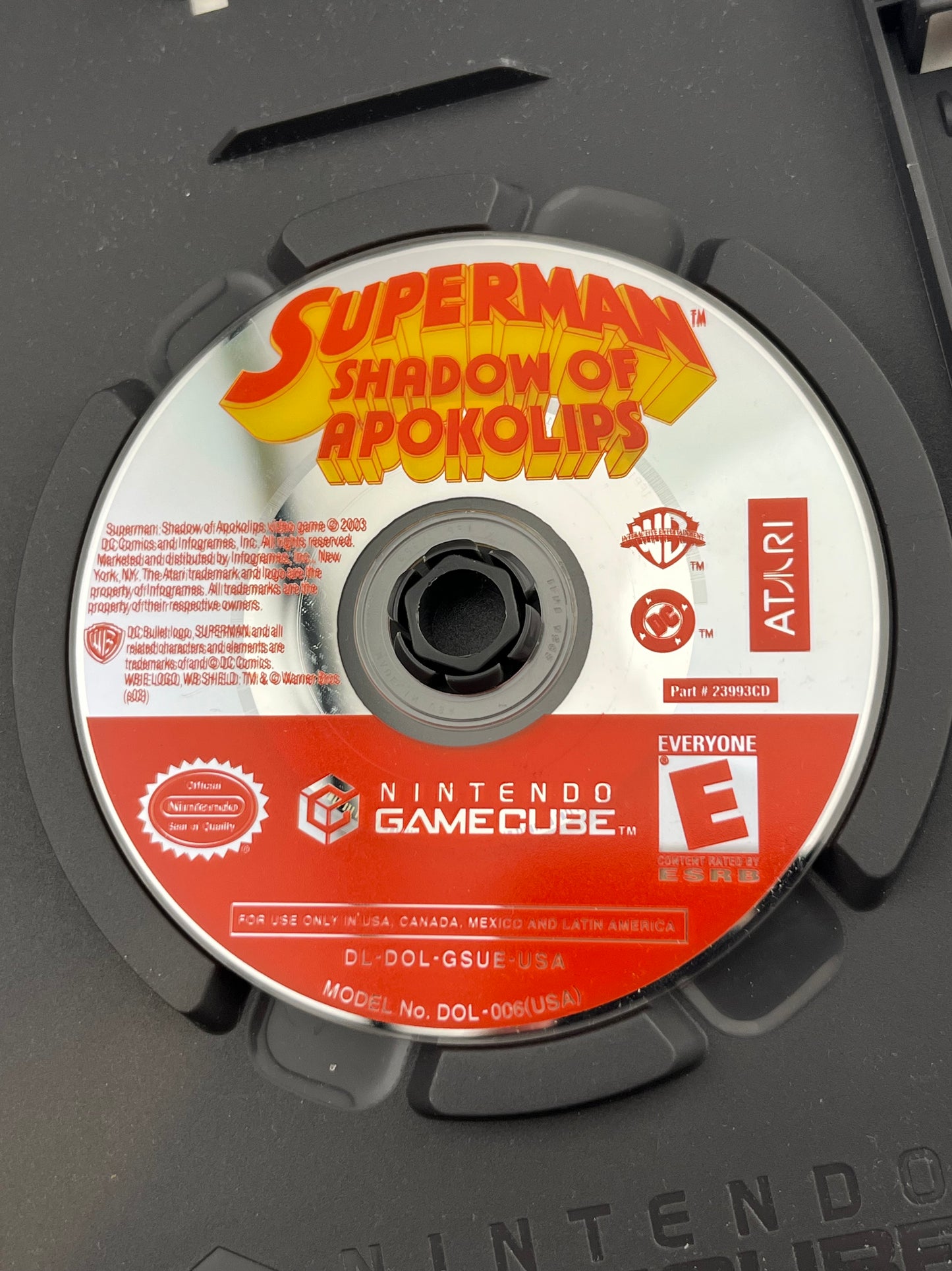 Superman Shadow of Apokolips GameCube CIB