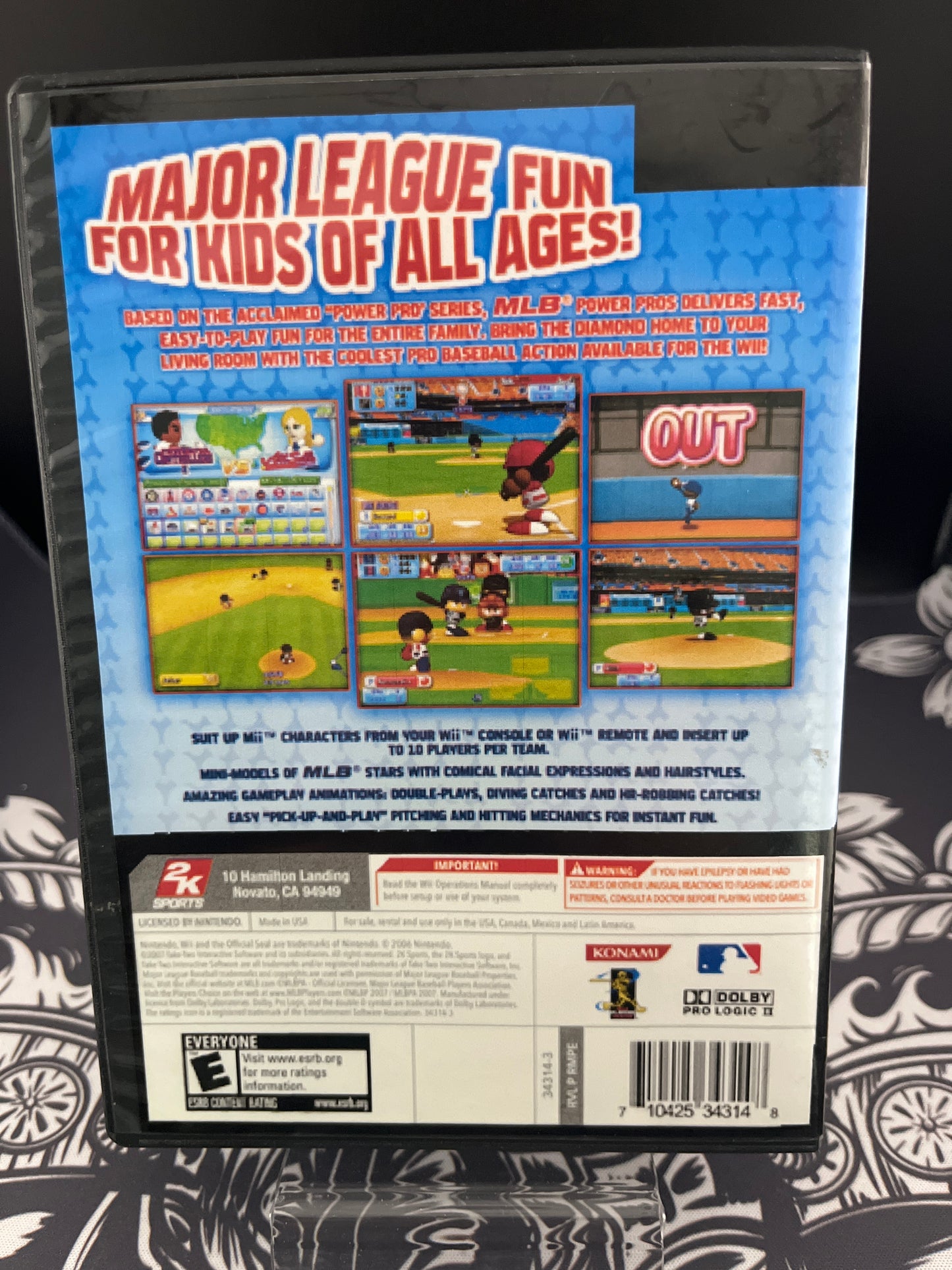 MLB Power Pros PS2 (Reprinted cover, No Manual)