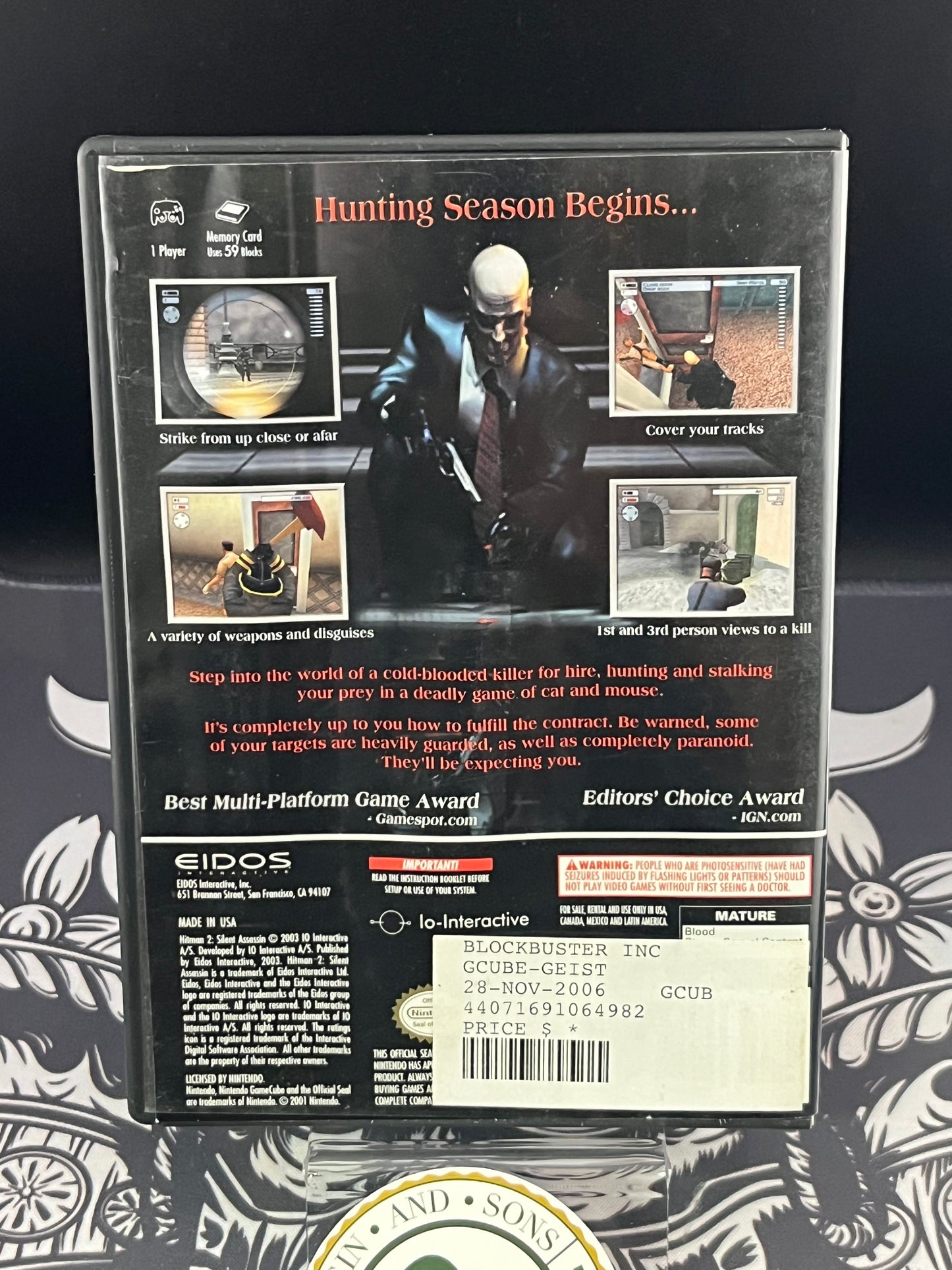 Hitman 2 Silent Assassin GameCube CIB