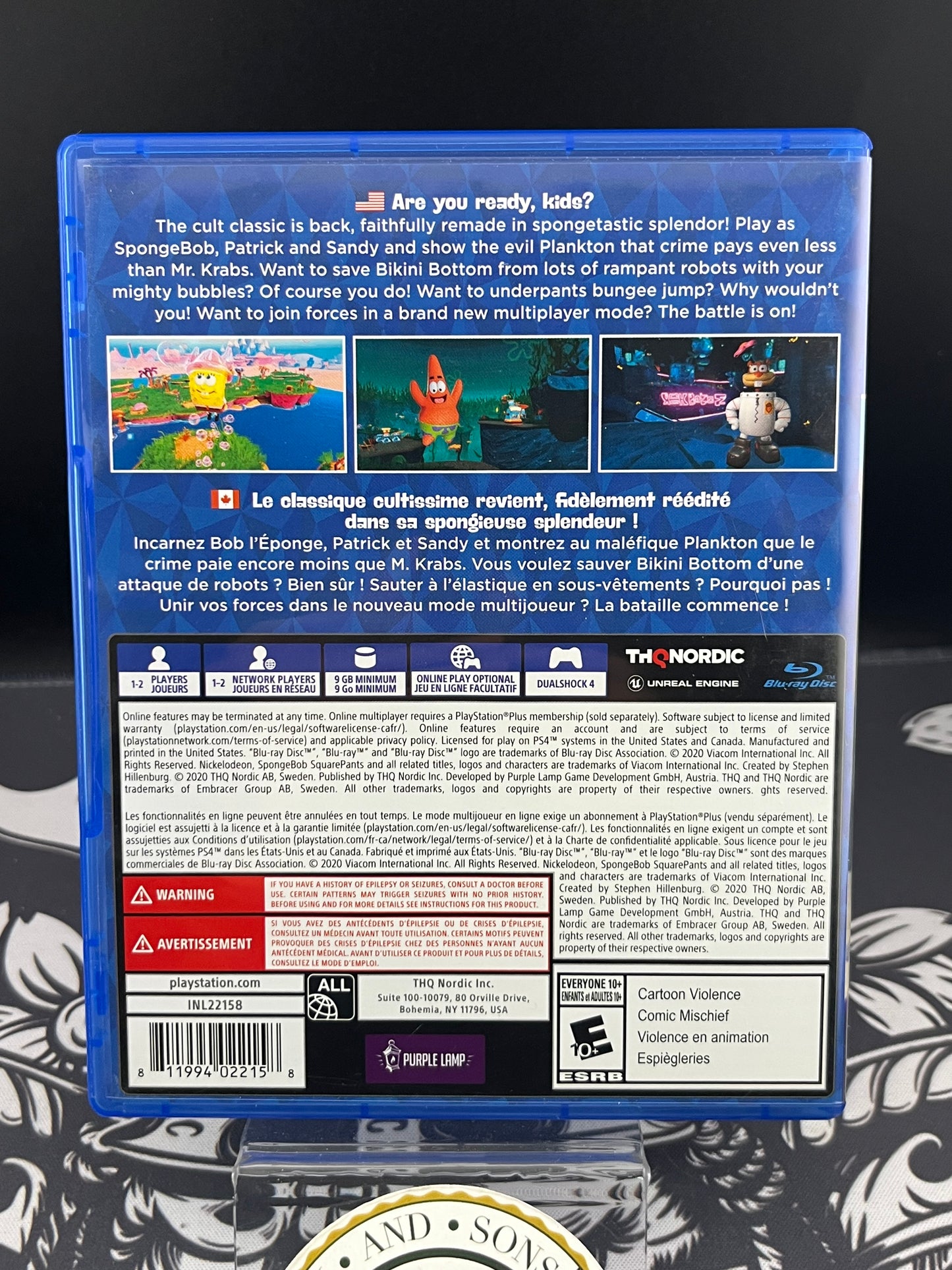 SpongeBob Battle for Bikini Bottom Rehydrated PS4 CIB