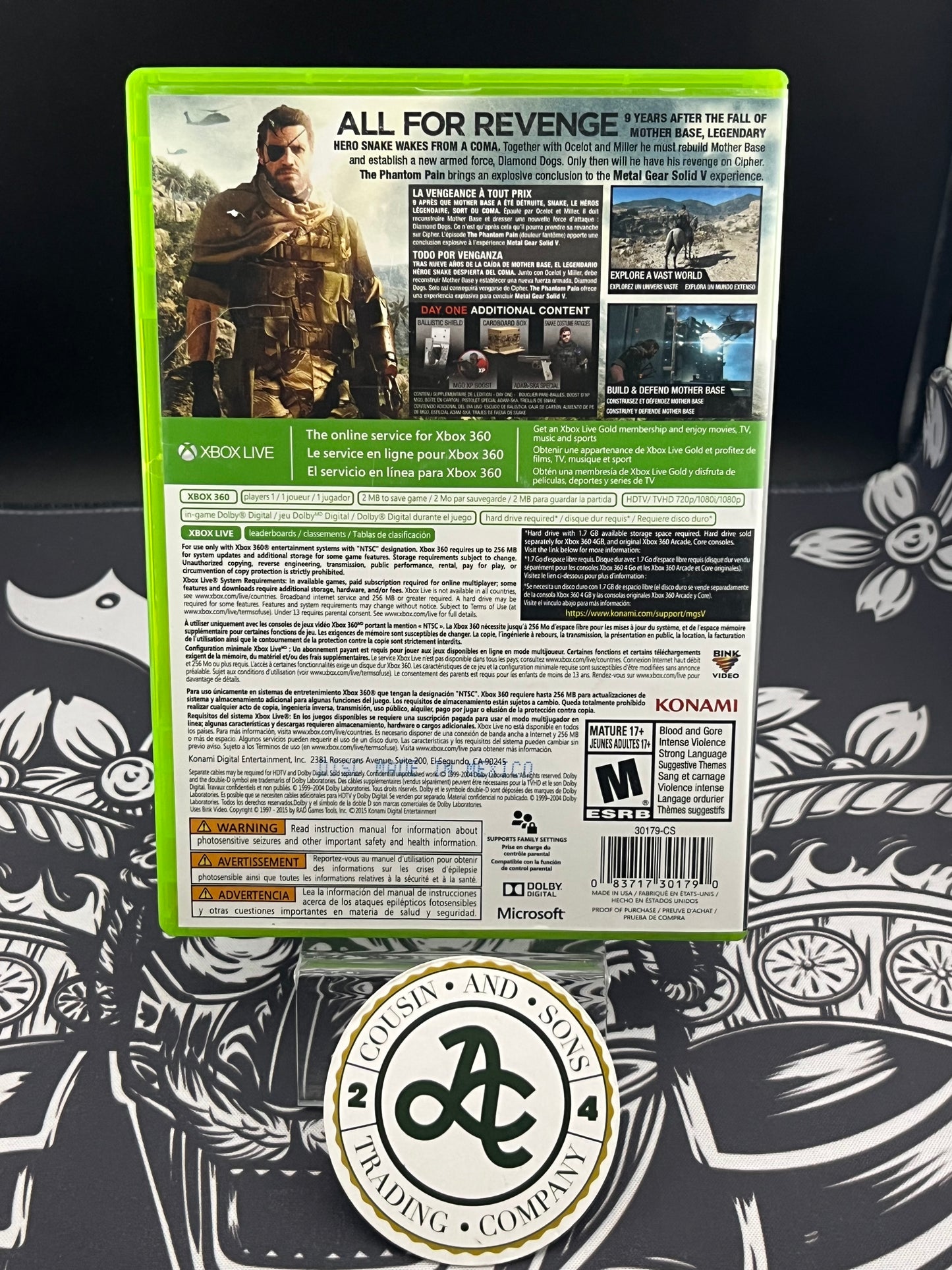 Metal Gear Solid V The Phantom Pain Xbox 360 CIB