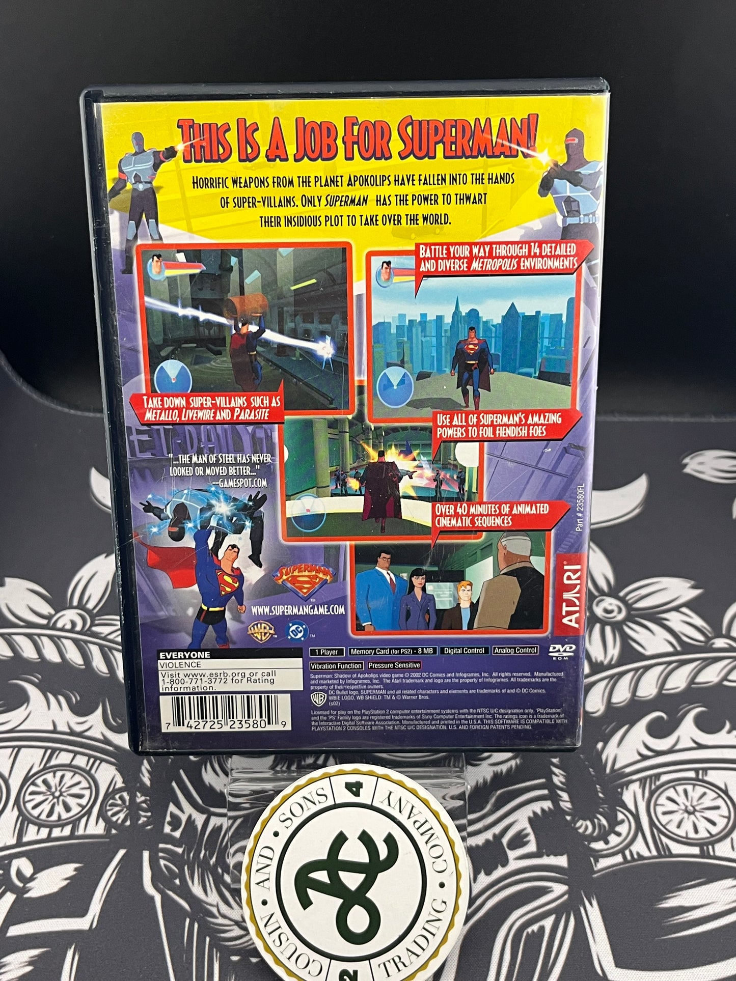Superman Shadow of Apokolips PS2 CIB