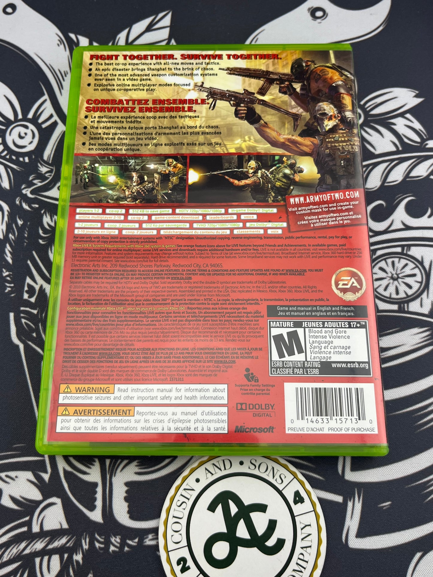 Army of Two 40th Day Xbox 360 CIB