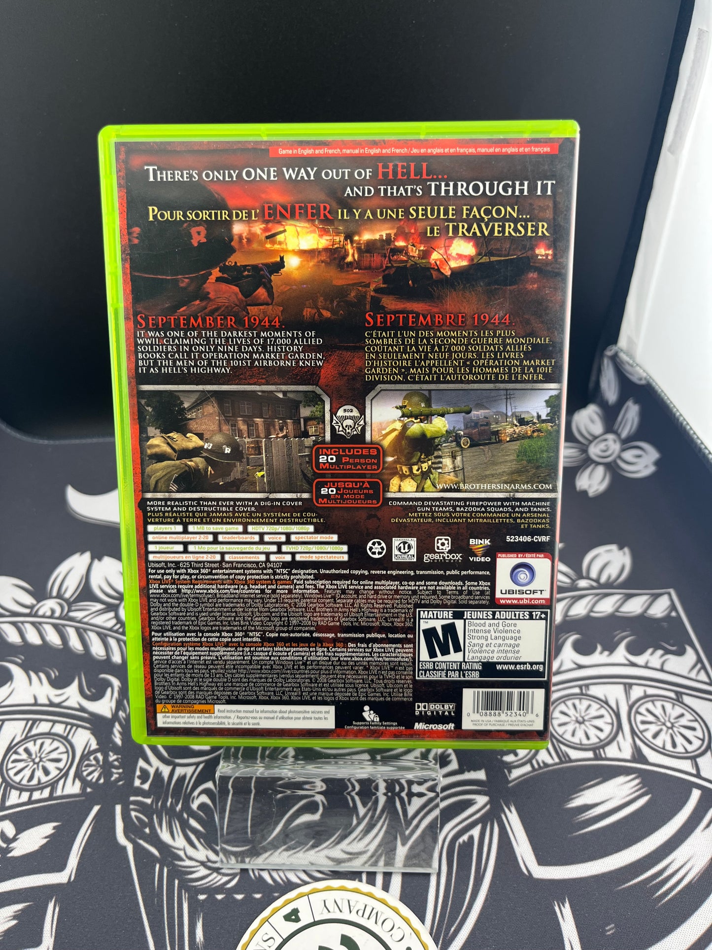 Brothers in Arms Hells Highway Xbox 360 CIB