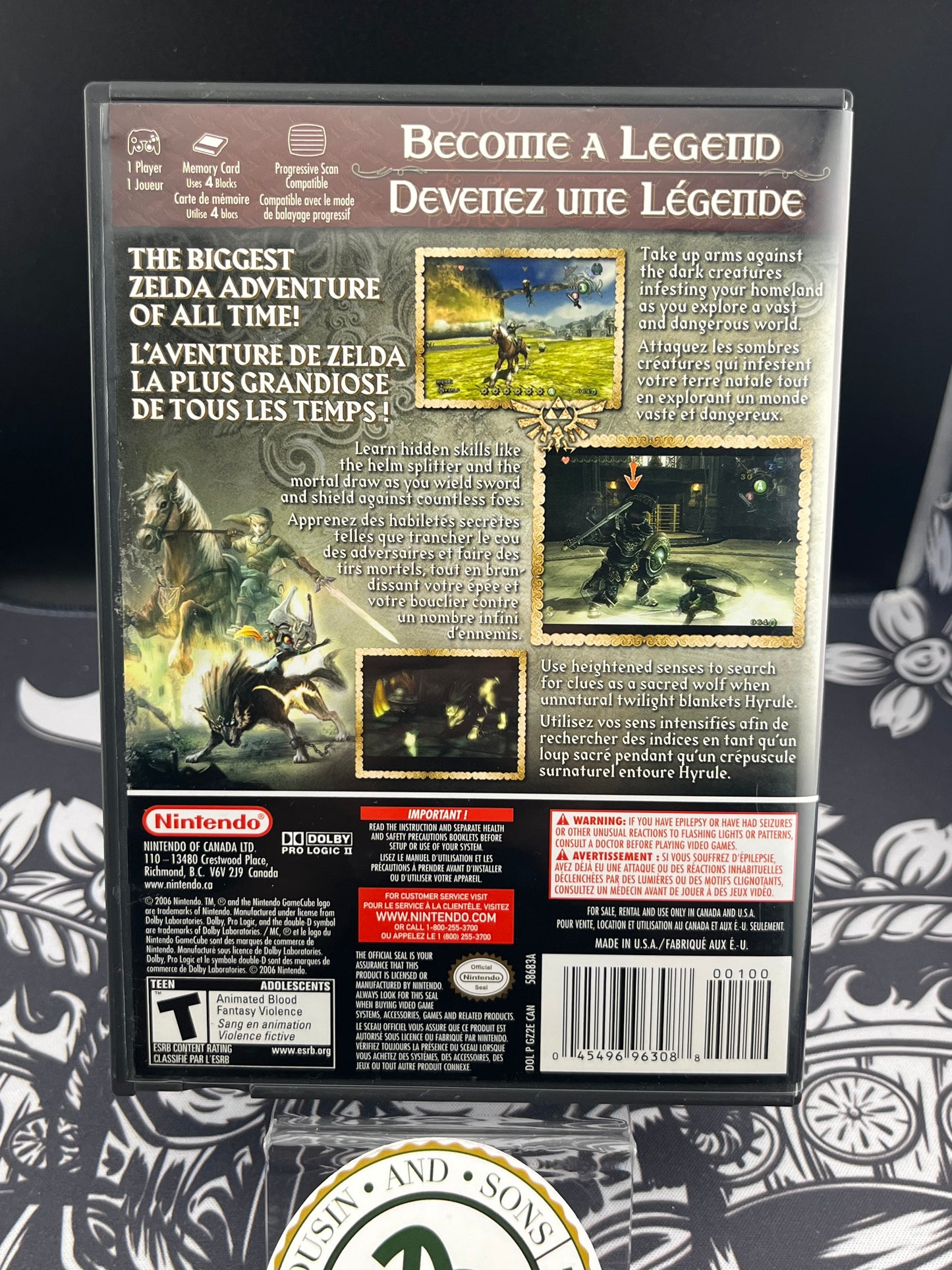 The Legend of Zelda Twilight Princess GameCube FULL CIB