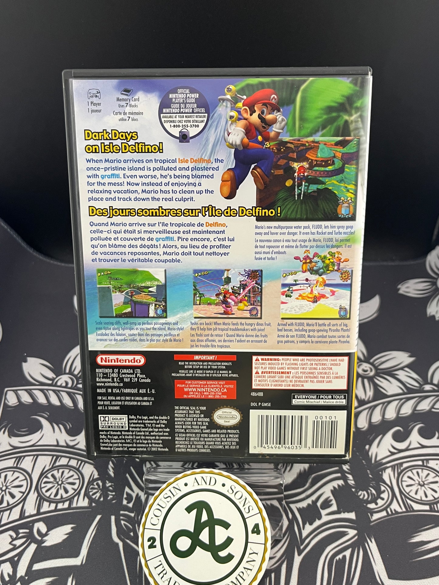 Super Mario Sunshine Players Choice GameCube CIB