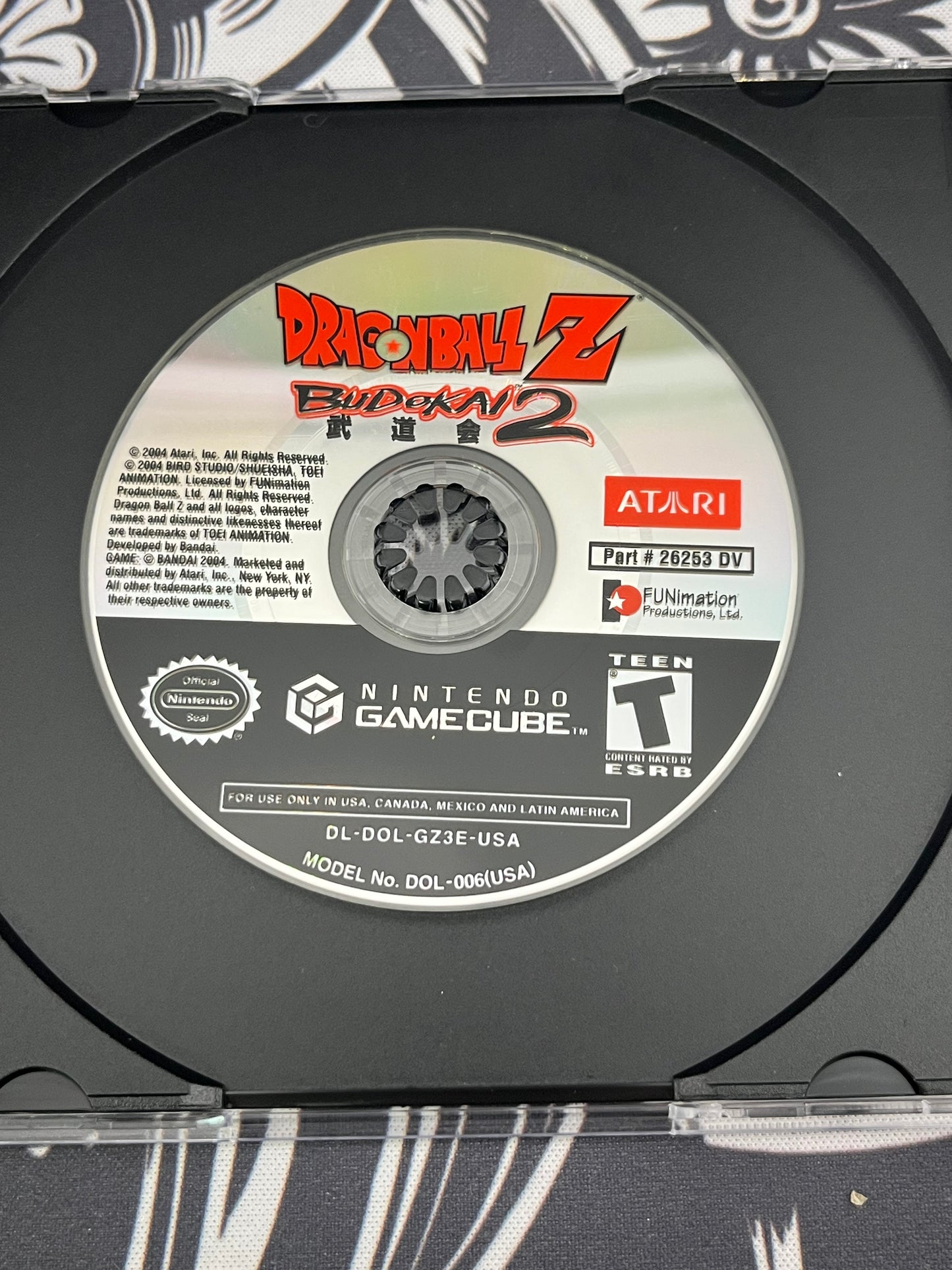 Dragonball Z Budokai 2 GameCube GC Loose Disc Only