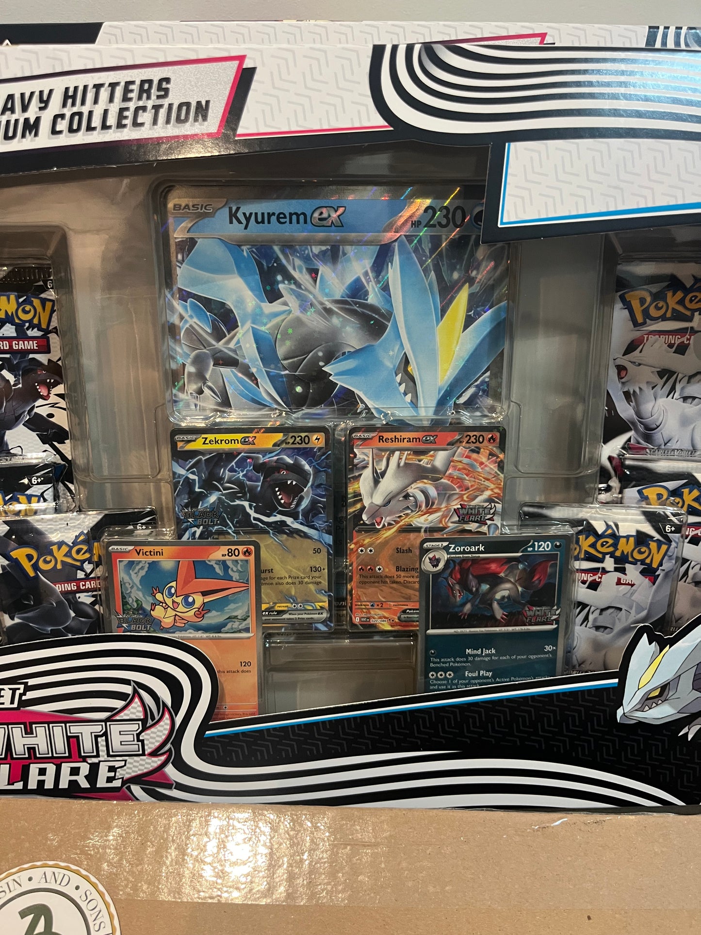 Black Bolt White Flare Heavy Hitters (2 Units) - Factory Sealed BNIB