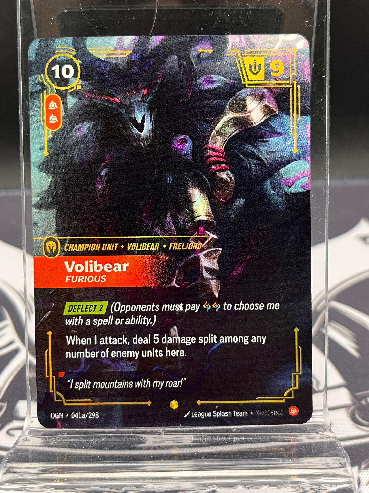 Volibear Furious LOL RiftBound 041a/298