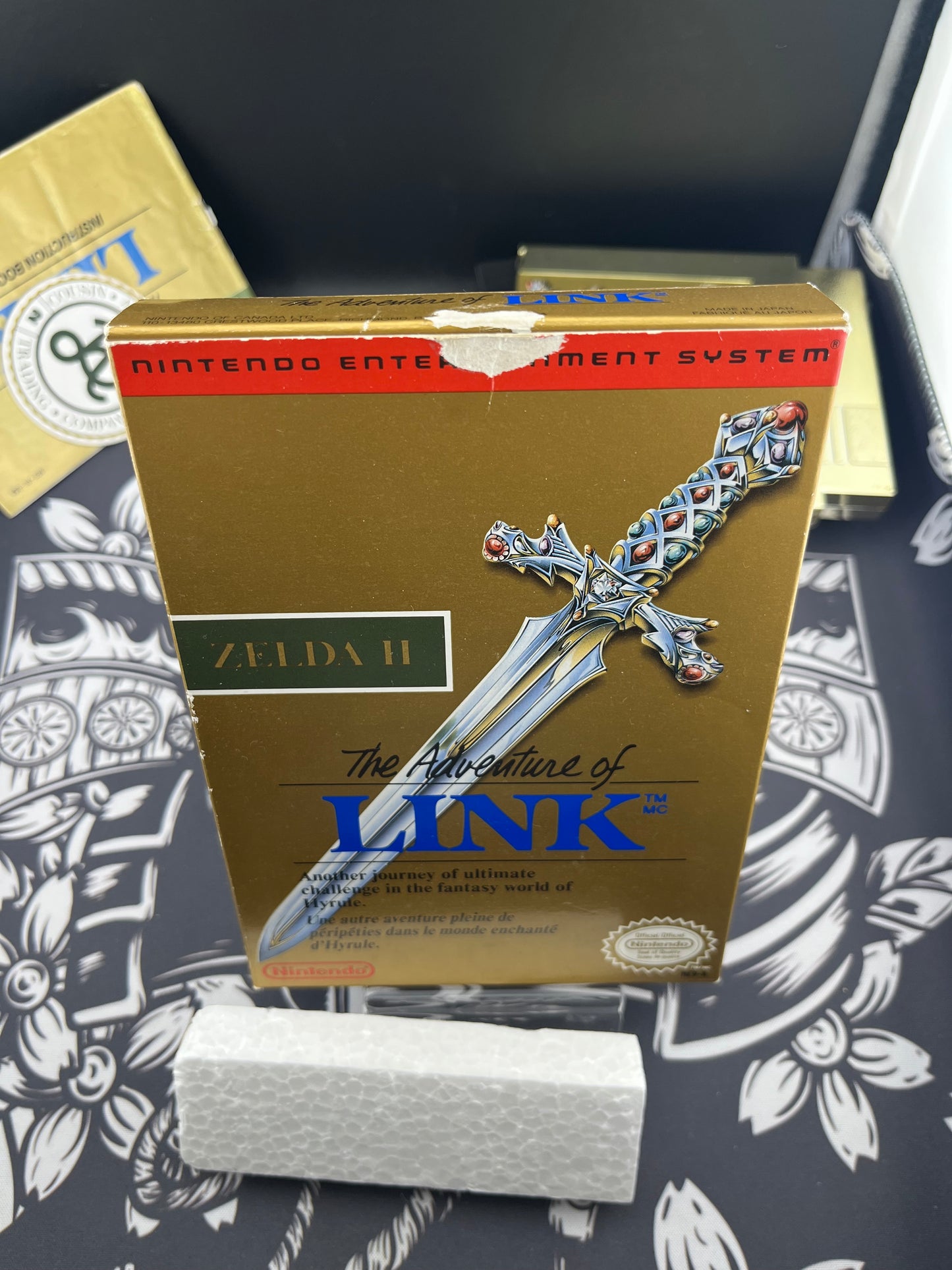 Zelda II 2 The adventure of Link almost CIB (gold cart) (missing inserts)