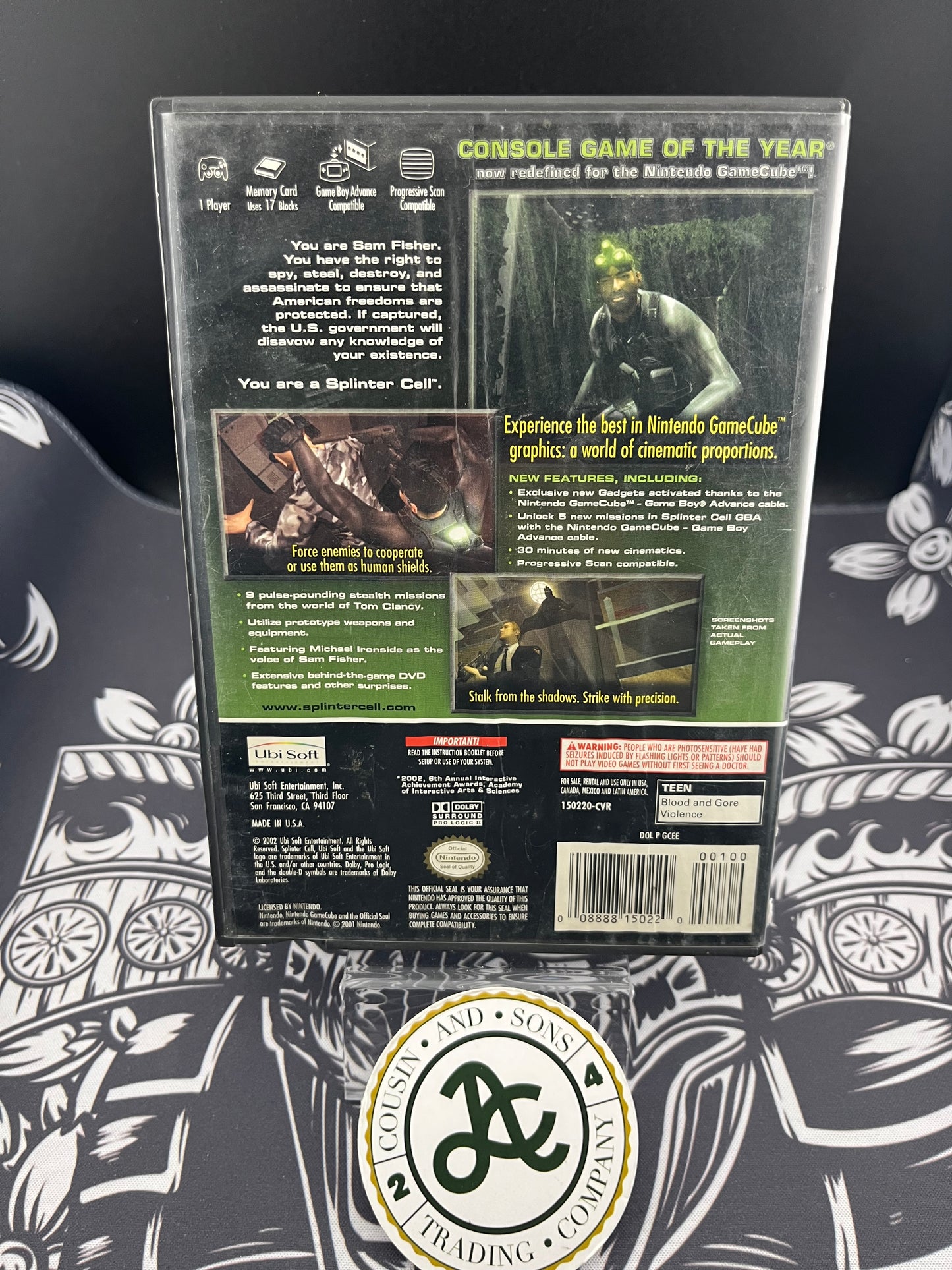 Splinter Cell Stealth Action Redefined GameCube No Manual