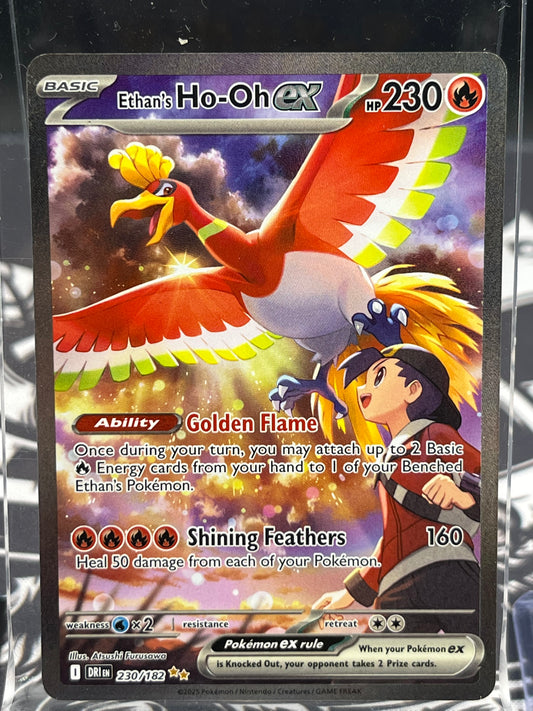 Ethan's Ho-Oh ex 230/182 Sv10: Destined Rivals Special Illustration Rare Holo Near Mint
