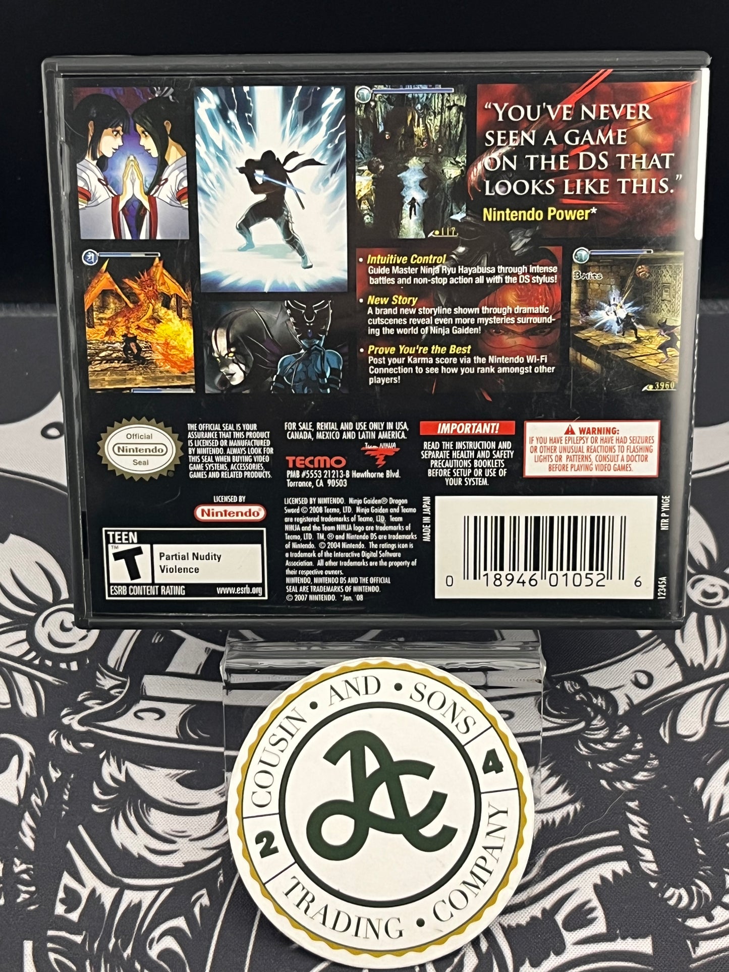 Ninja Gaiden Dragon Sword DS CIB
