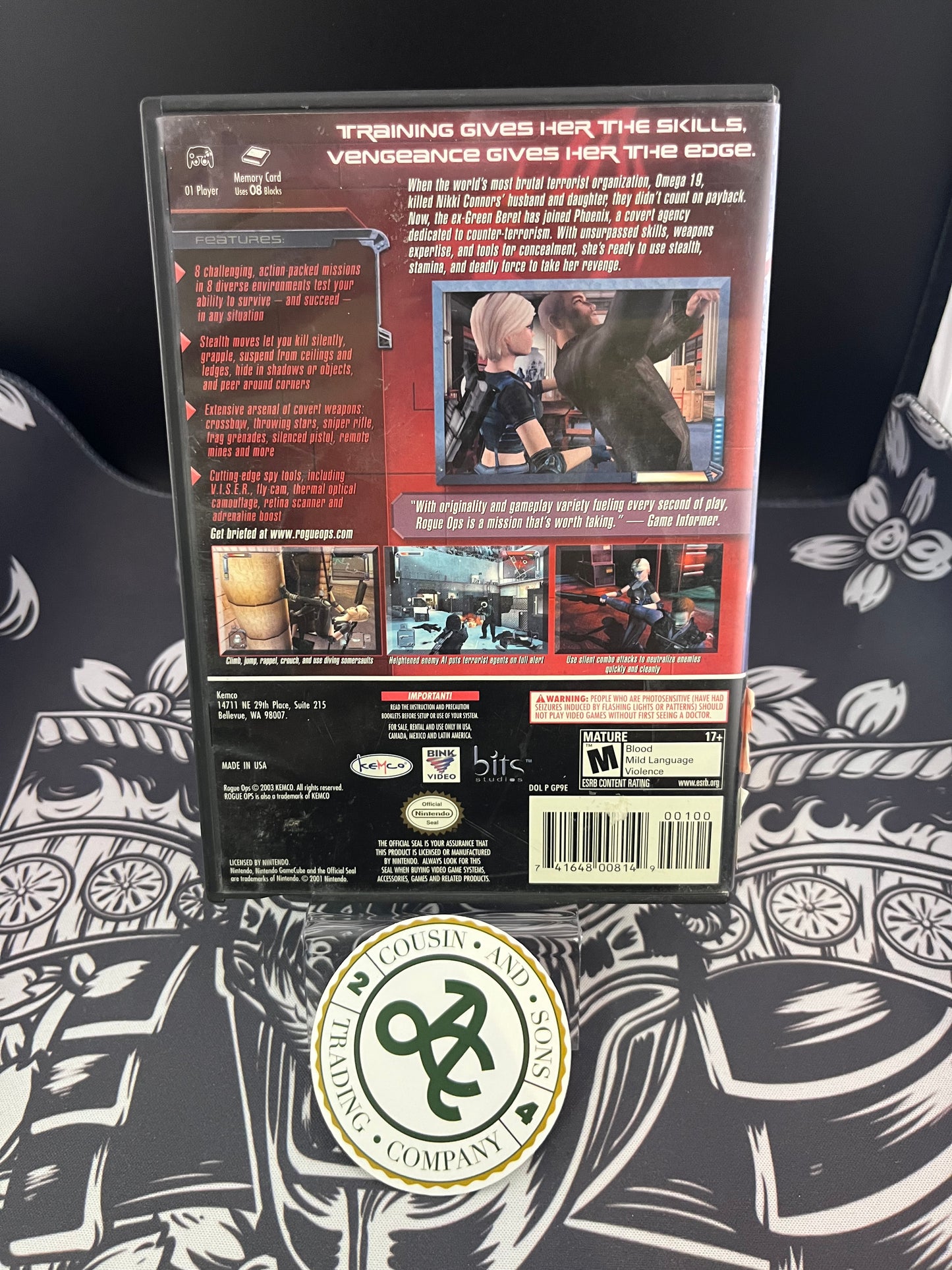 Rogue Ops Gamecube No Manual