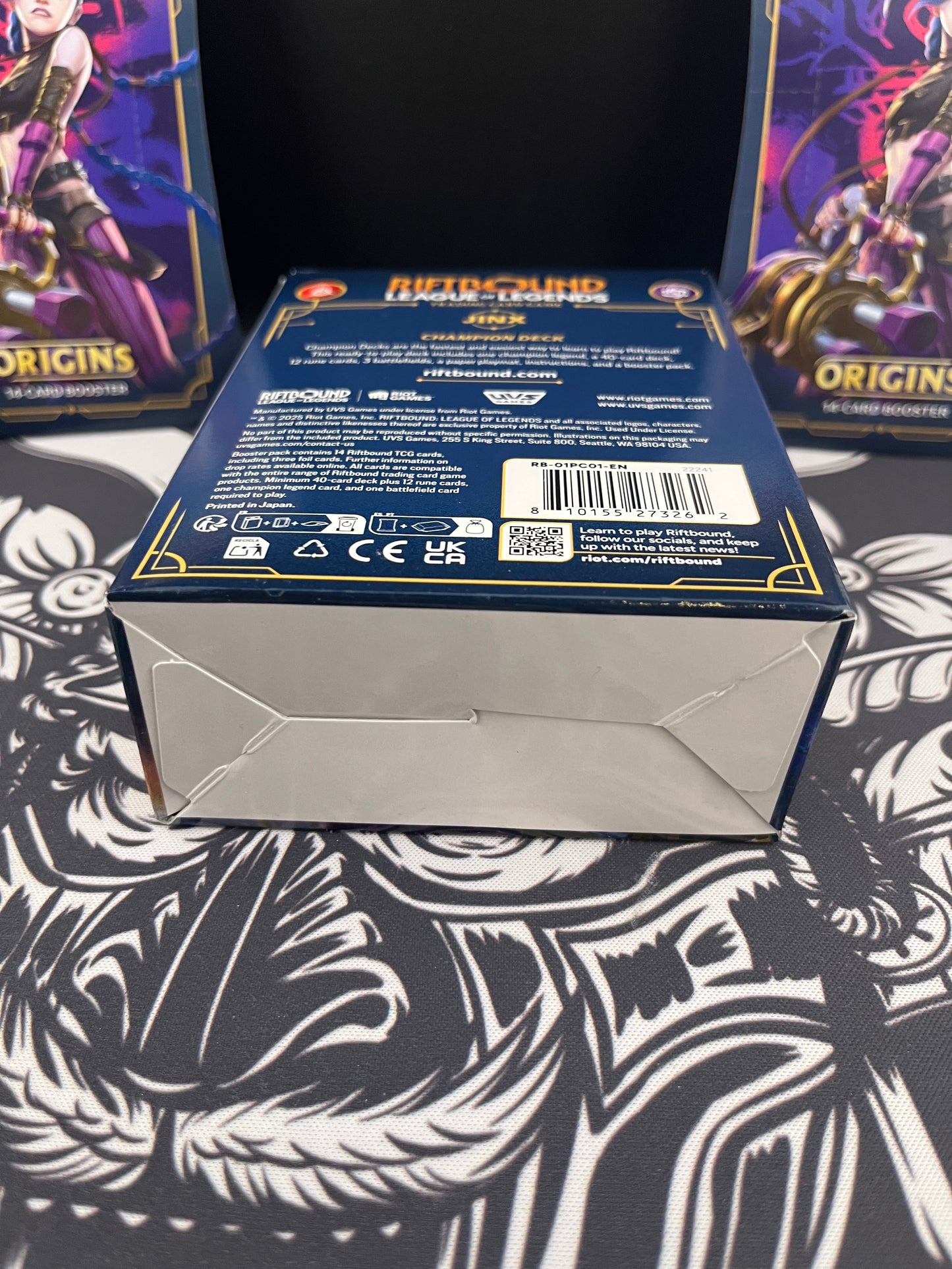 Riftbound League of Legends TCG Champion Deck Jinx + 2 Single Booster packs