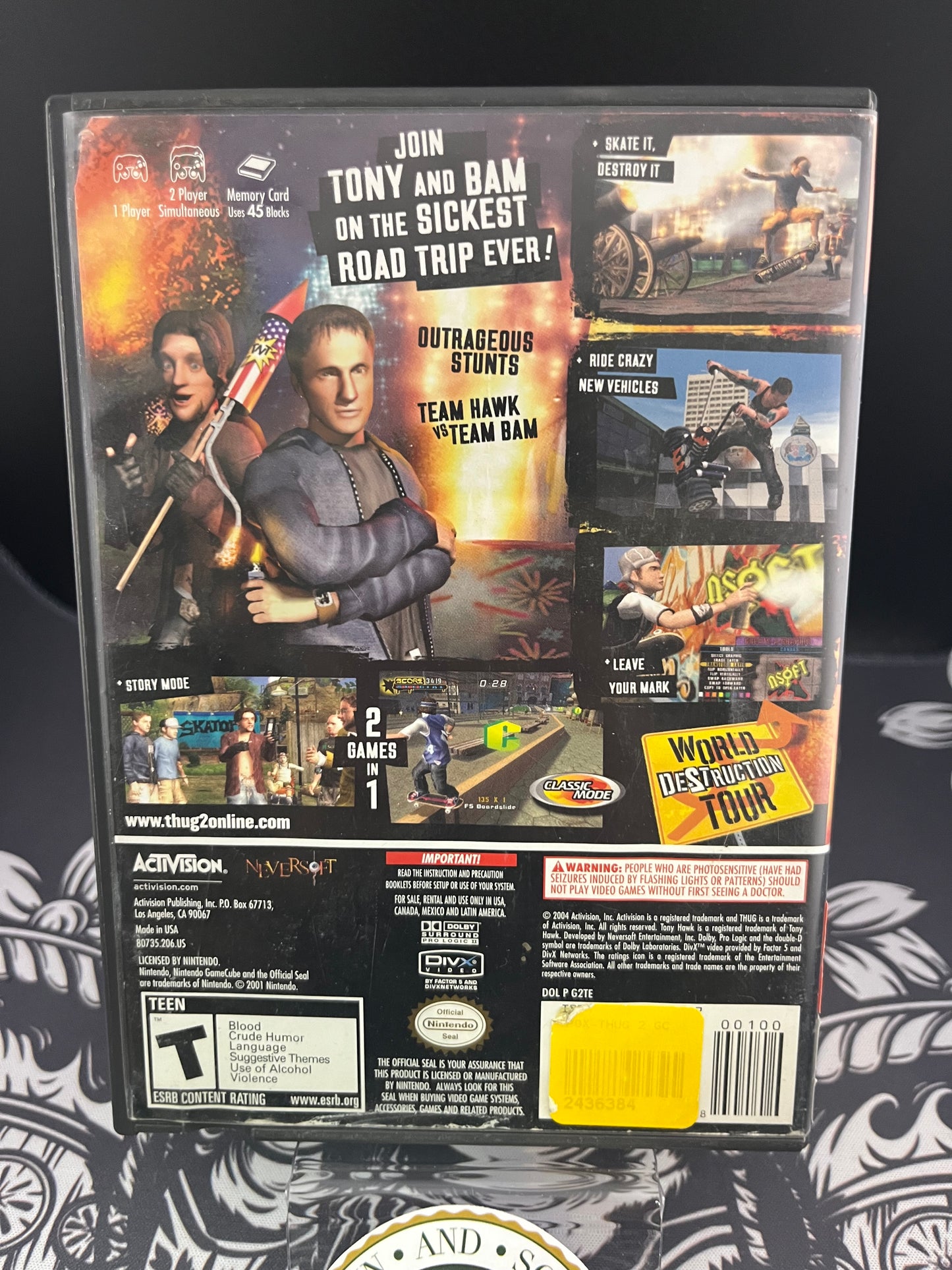 Tony Hawk Underground 2 GameCube No Manual
