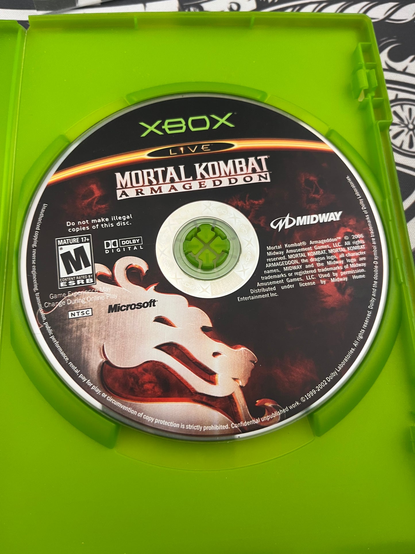 Mortal Kombat Armageddon Xbox CIB