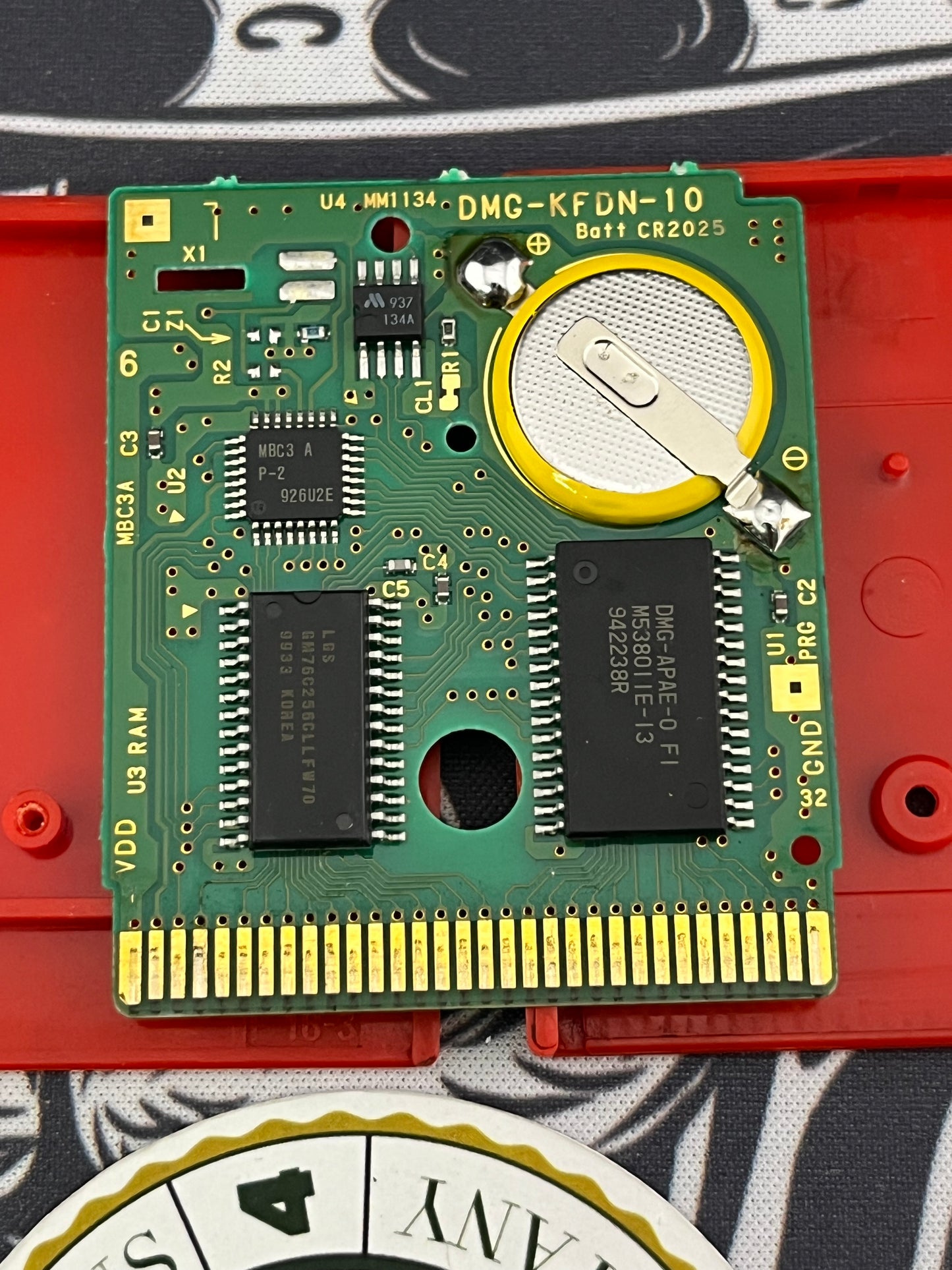 Pokémon Red GBC Okay Label