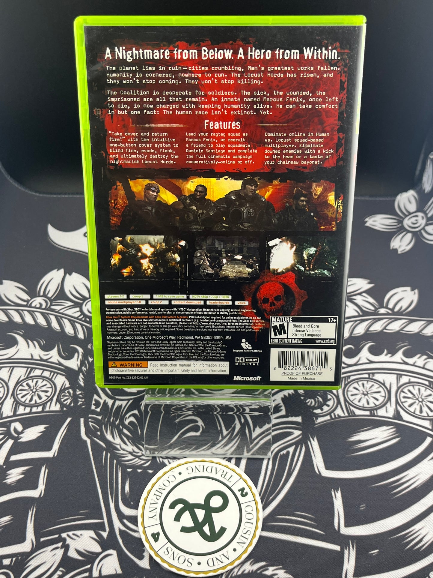 Gears of War Xbox 360 No Manual