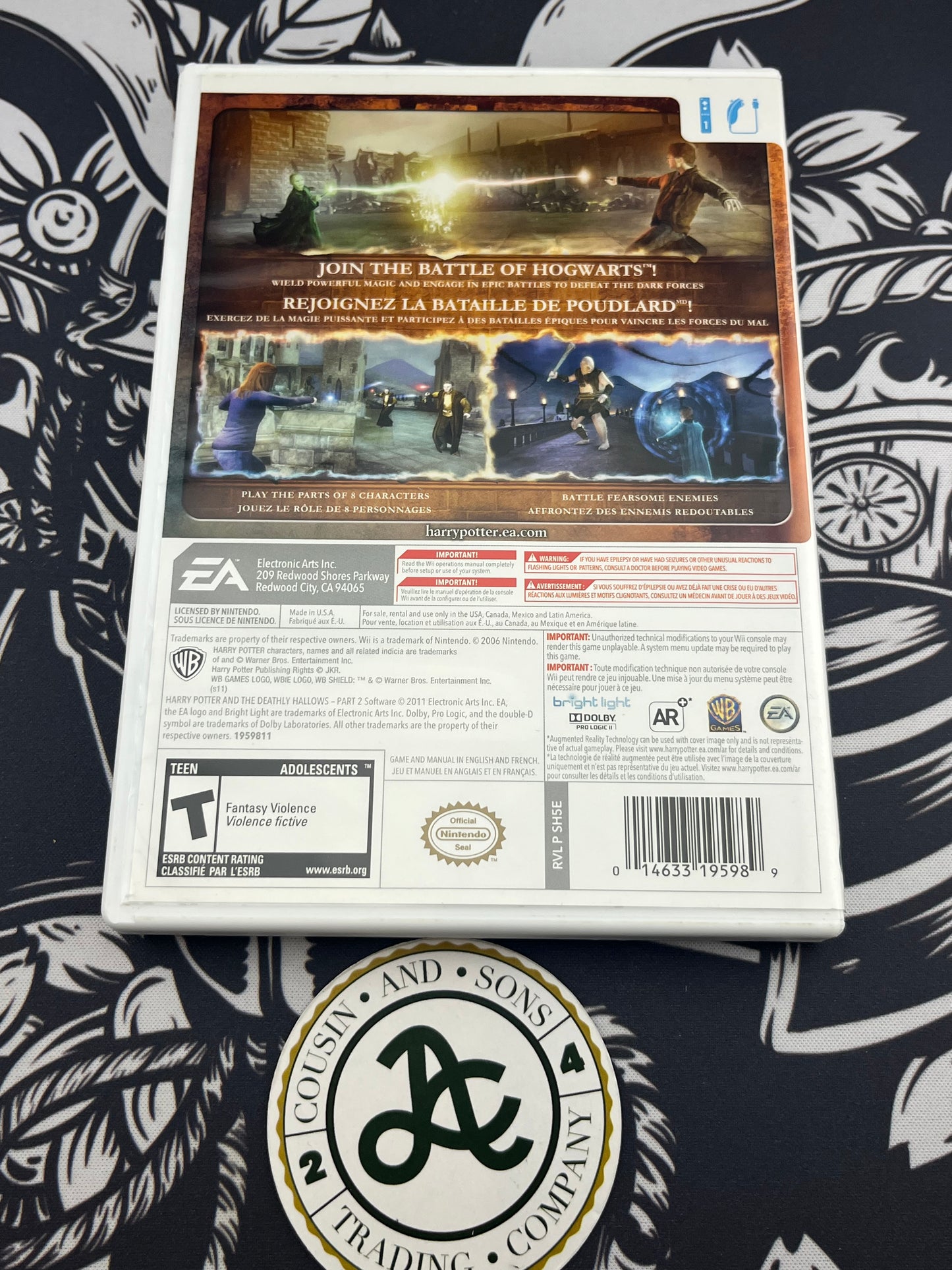 Harry Potter and The Deathly Hallows Part 2 Wii CIB