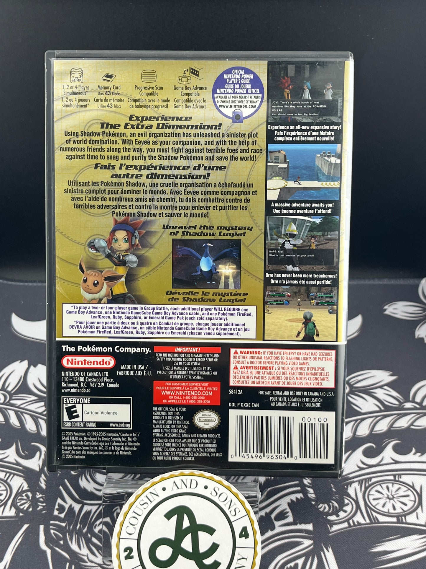 Pokémon XD Gale Of Darkness Gamecube bad Manual