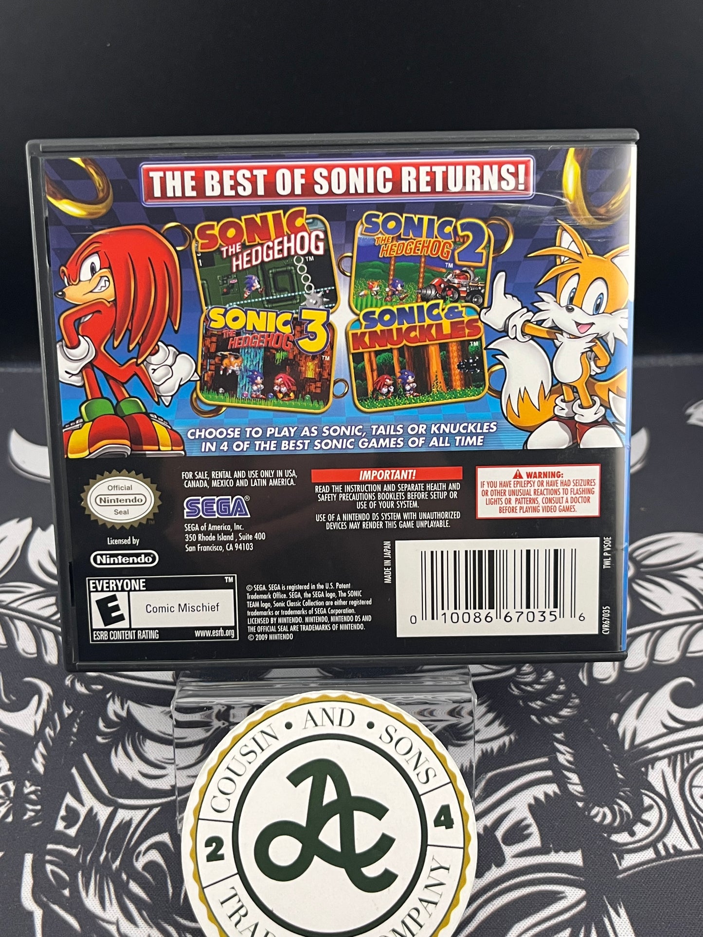 Sonic Classic Collection DS CIB