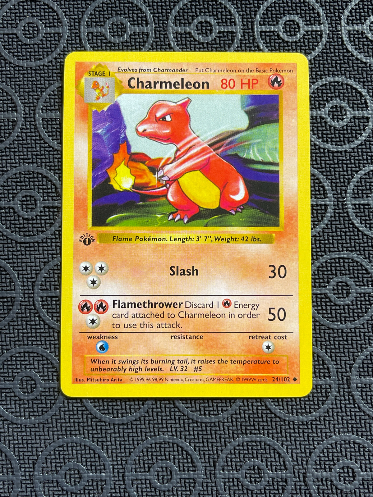 Charmeleon - 1st Edition Shadowless Base Set 24/102 NM