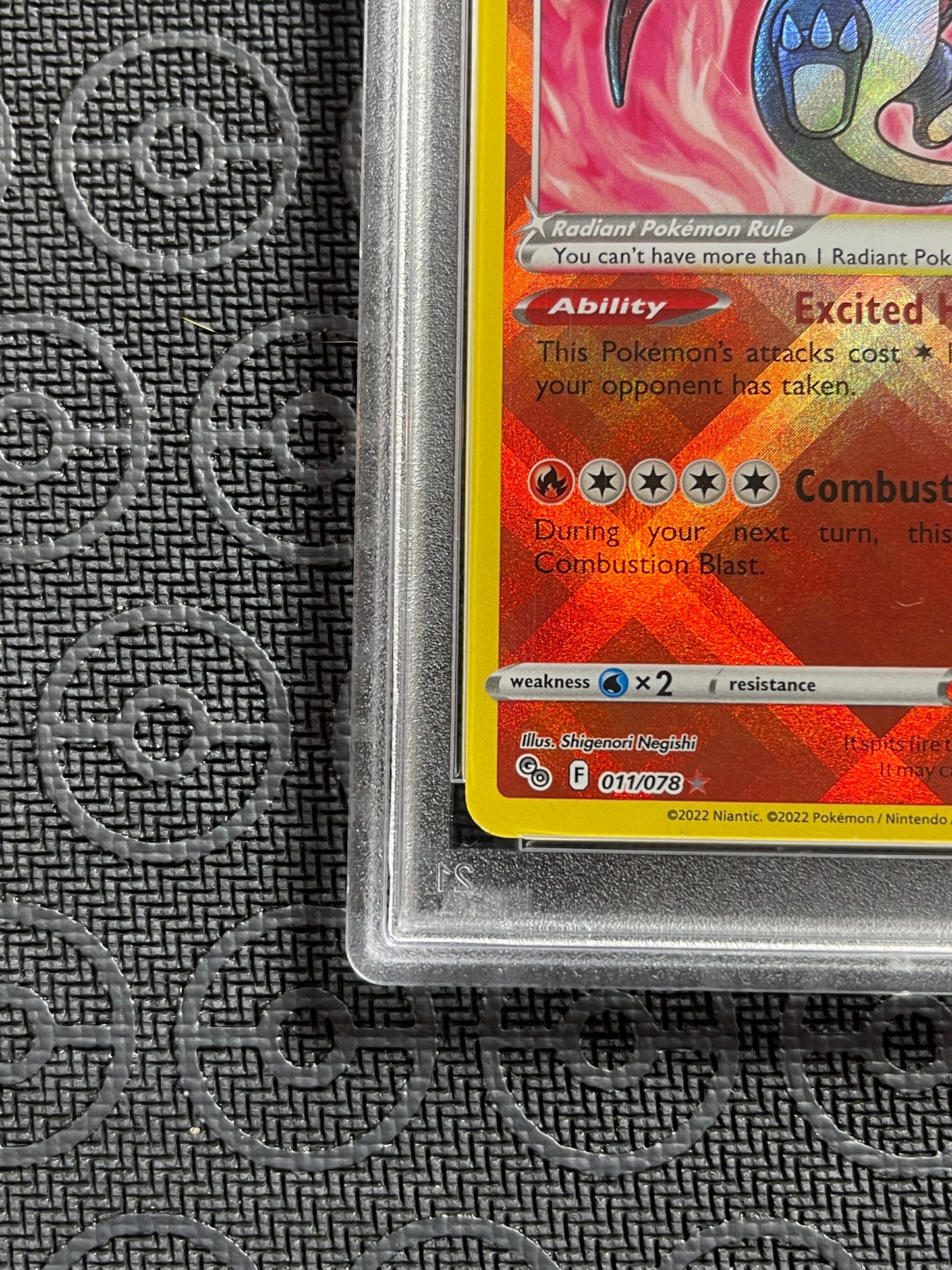 2022 Pokémon Go Radiant 011 Charizard PSA 10