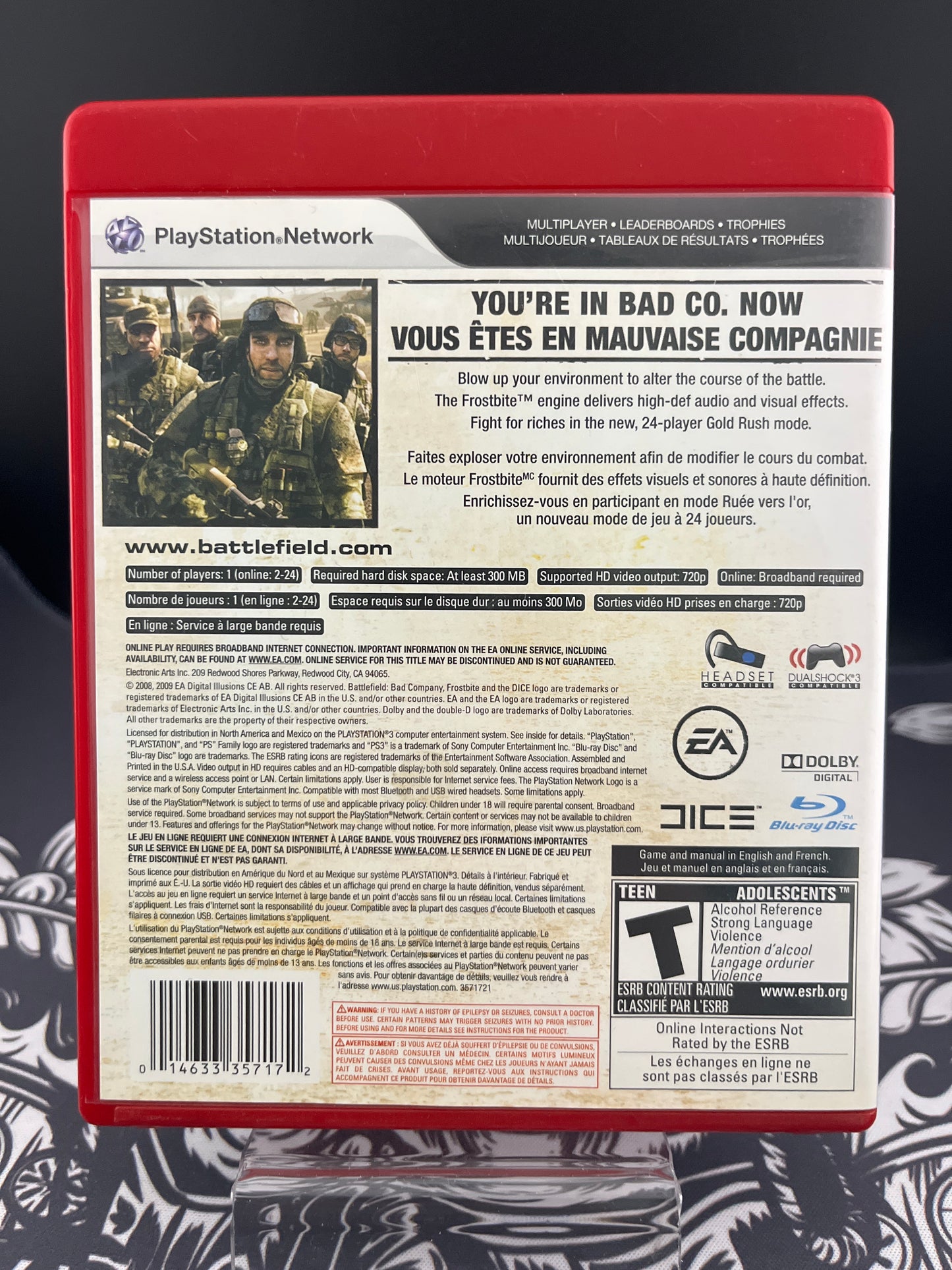 Battlefield Bad Company Greatest Hits GH PS3 (No Manual)