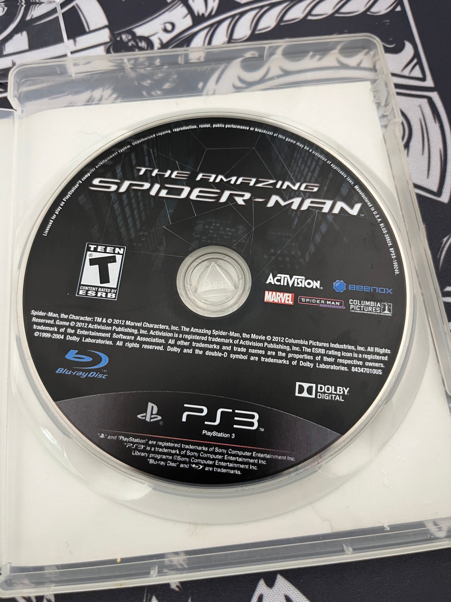 The Amazing Spiderman PS3 No Manual