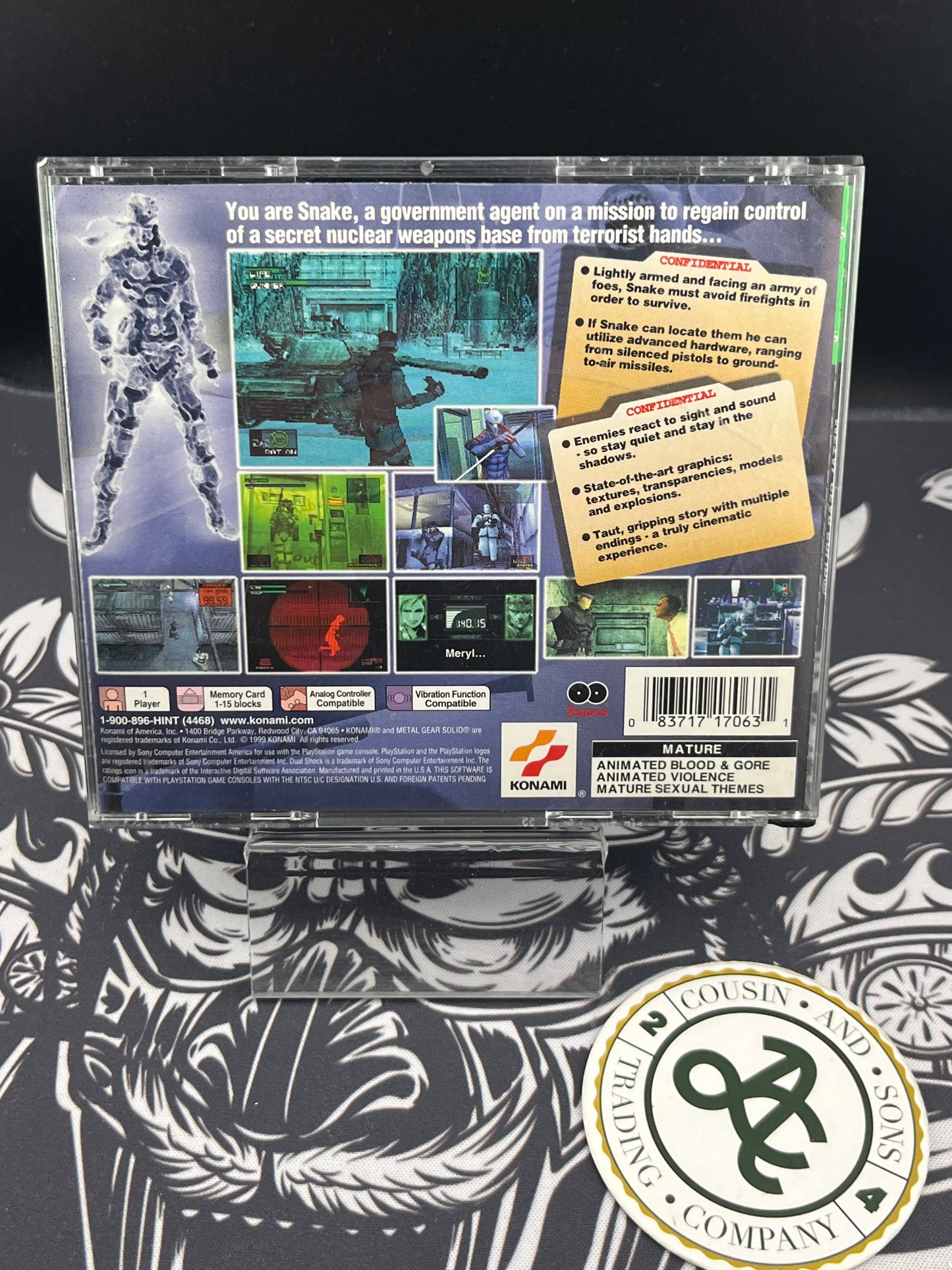 Metal Gear Solid Greatest Hits PS1 No Manual