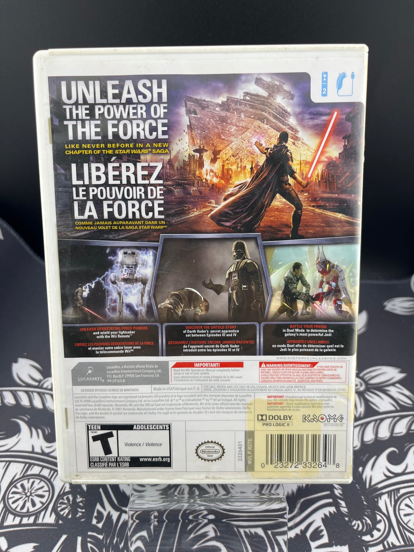 Star Wars The Force Unleashed Wii CIB