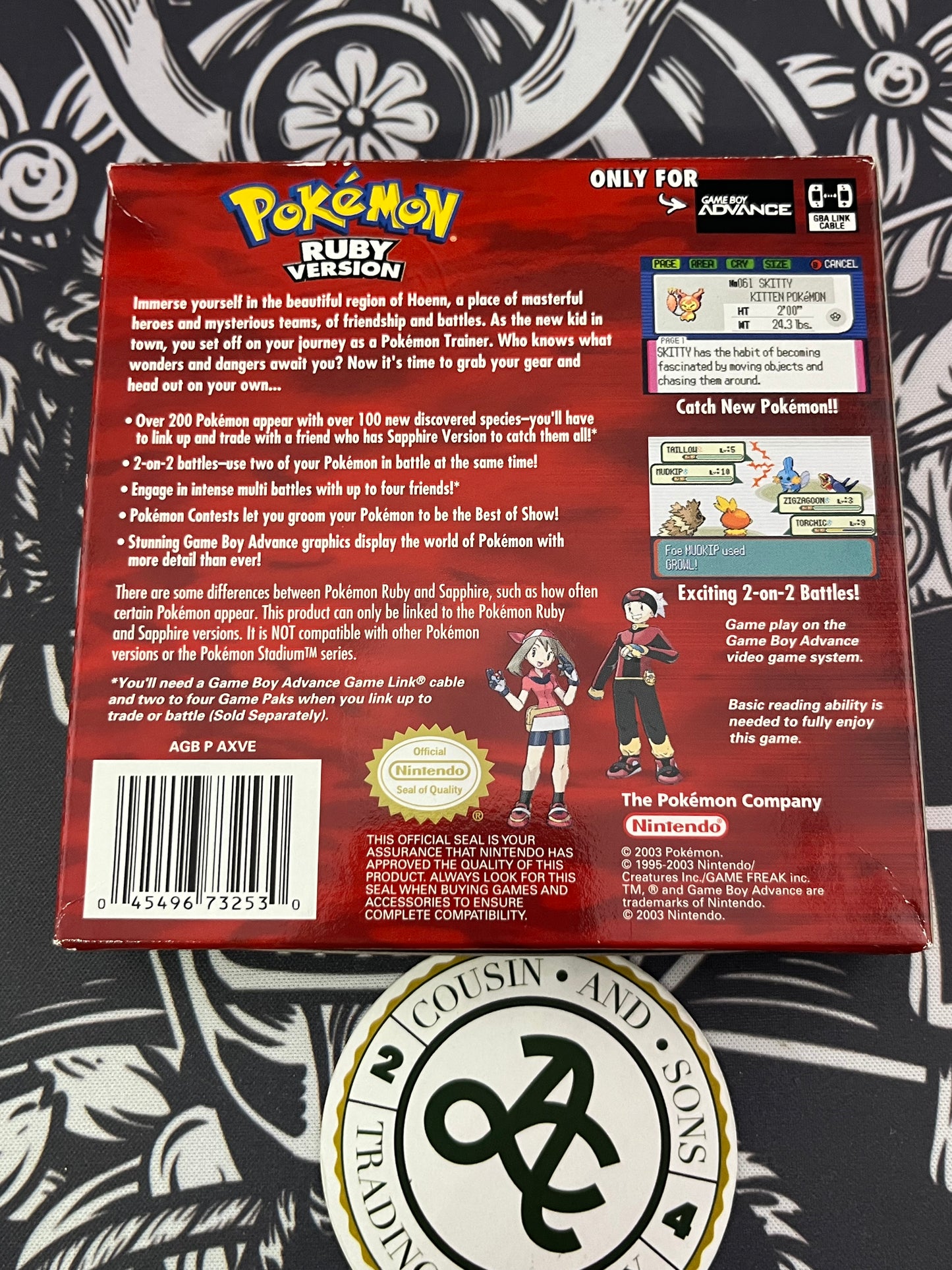 Pokémon Ruby GBA - Box and Manual