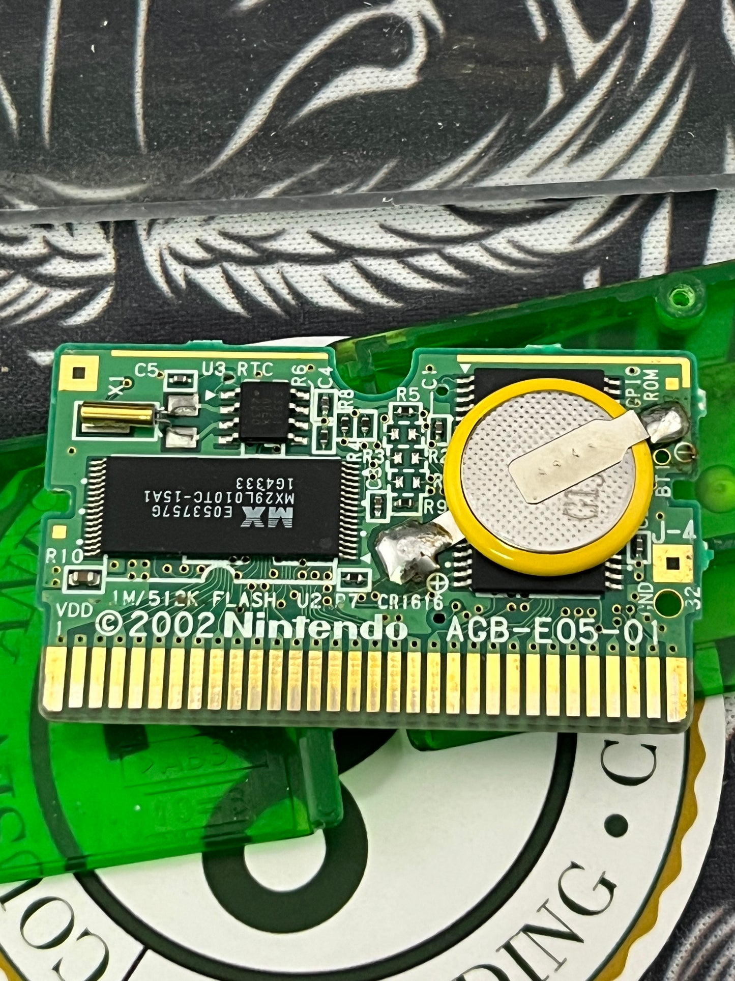 Pokémon Emerald GBA (okay label)