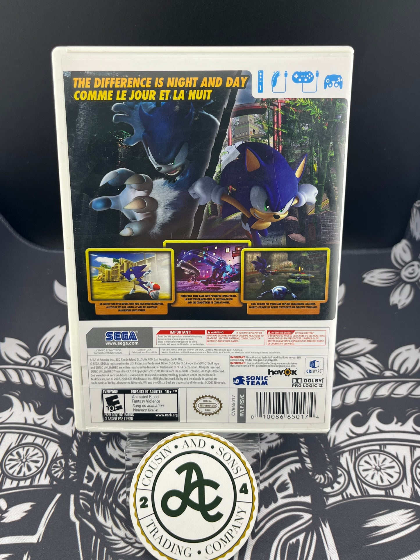 Sonic Unleashed Wii CIB