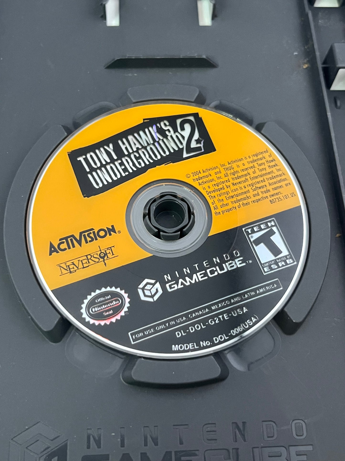 Tony Hawk Underground 2 GameCube No Manual