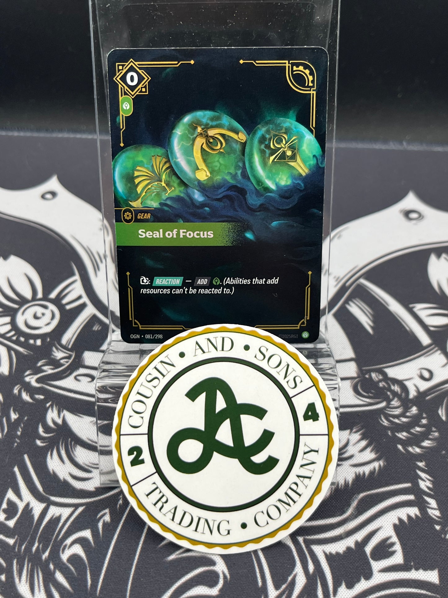 Seal of Focus Riftbound TCG League of Legends 081/298 Origins NM FOIL