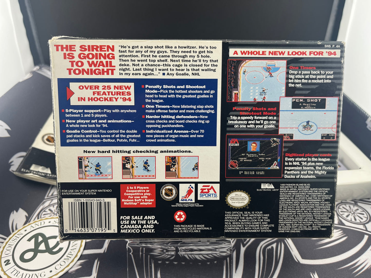 NHL 94 SNES CIB